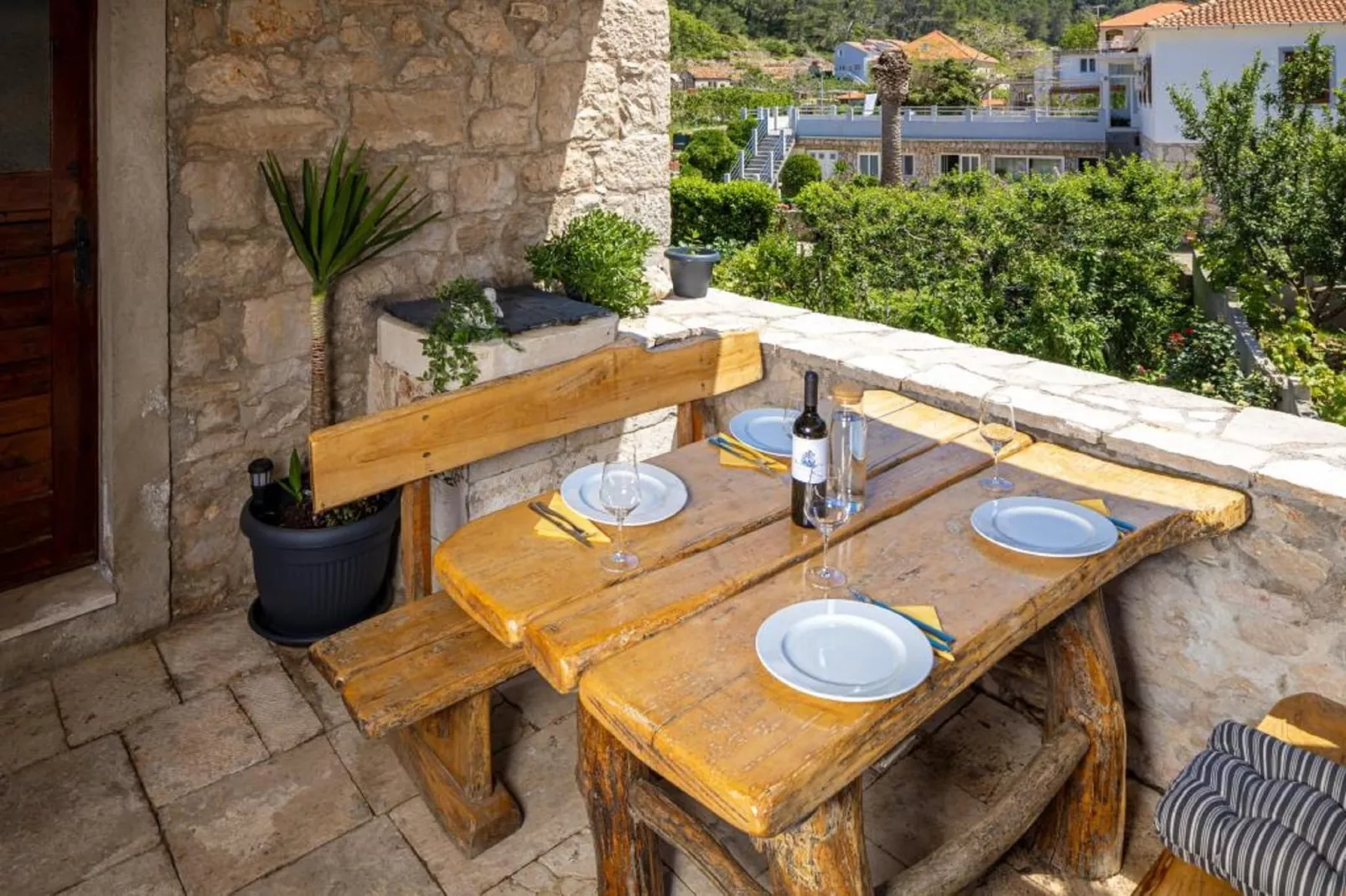 Apartments Vela Stiniva - Two Bedroom Apartment with Terrace and Sea View - A1 (67633)-Terrace