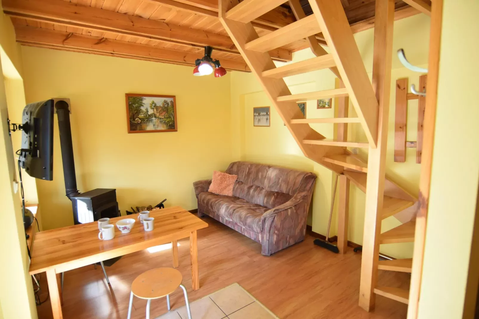 Holiday home in Frydrychowo-Living room