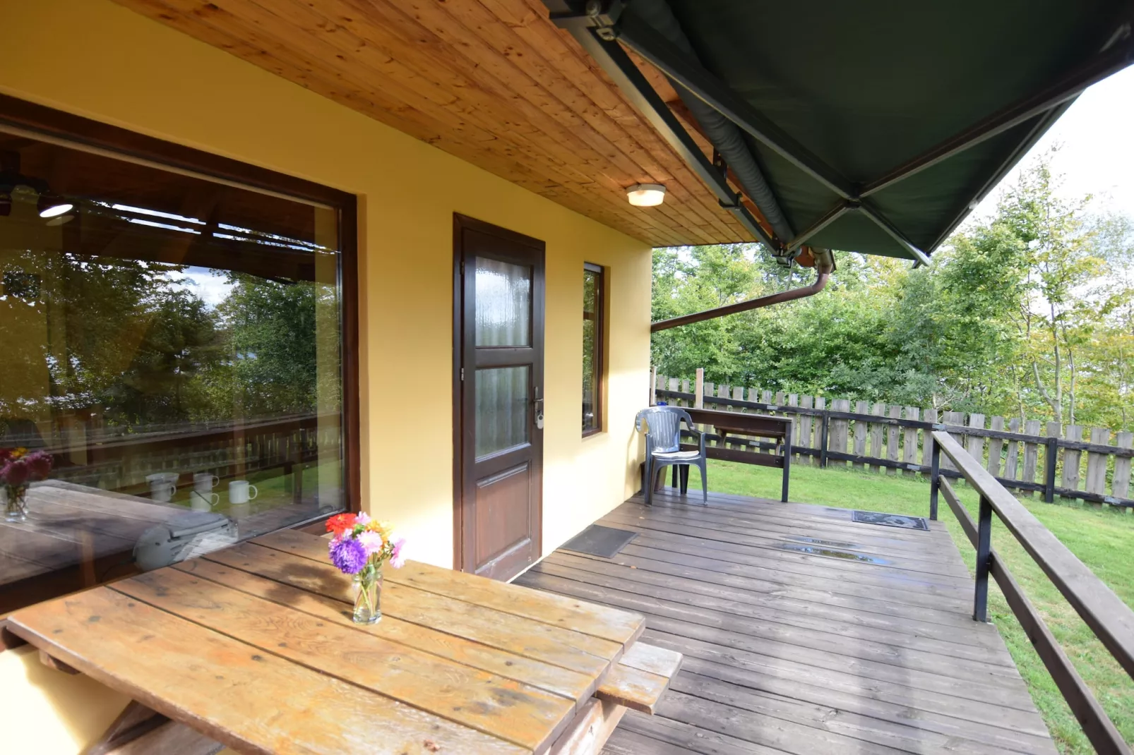 Holiday home in Frydrychowo-Terrace balcony