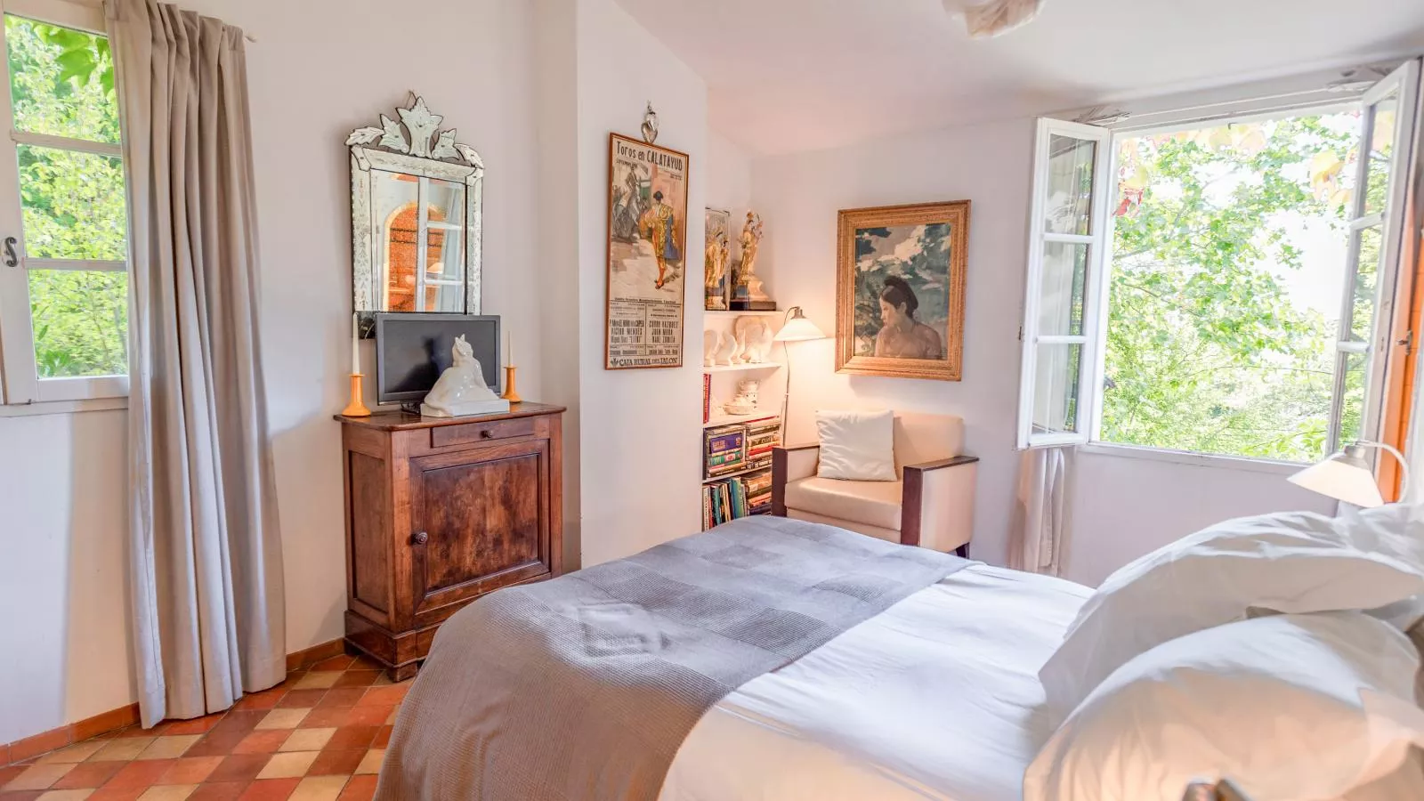 La petite maison de la ferme rose-Chambre