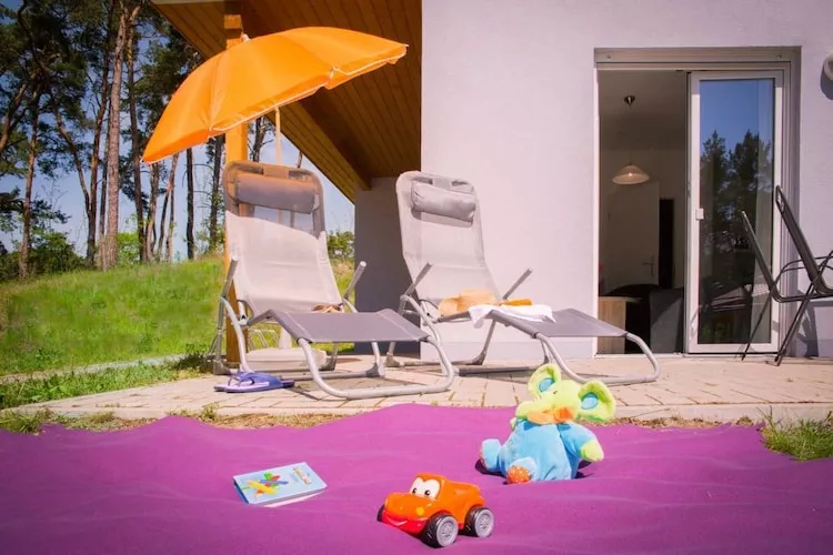 Bungalow am Storkower See-Balcon-terrasse