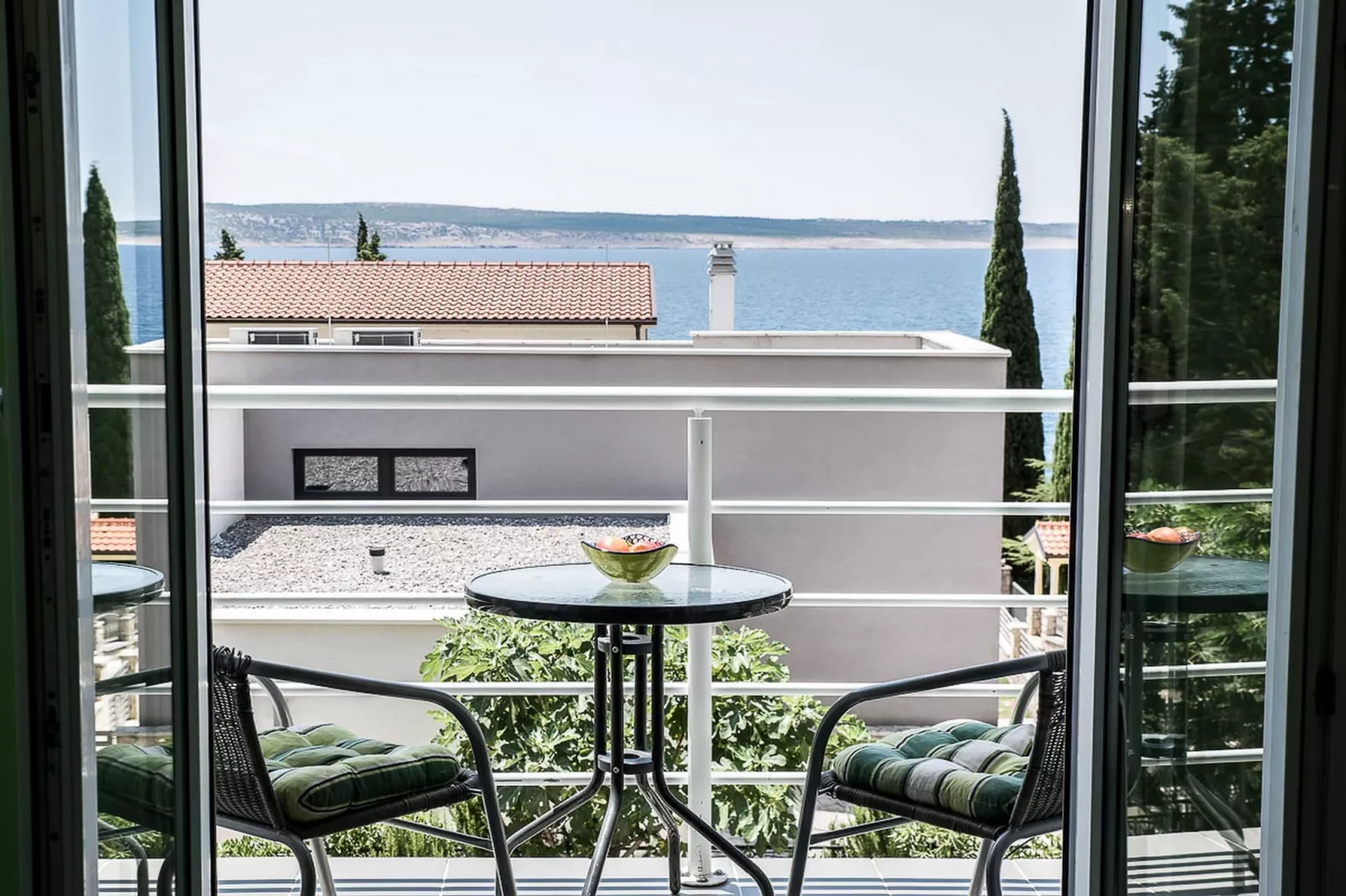 Apartments Smokvica - One Bedroom Apartment with Balcony with Sea View (Apartment 1)-Terrassenbalkon