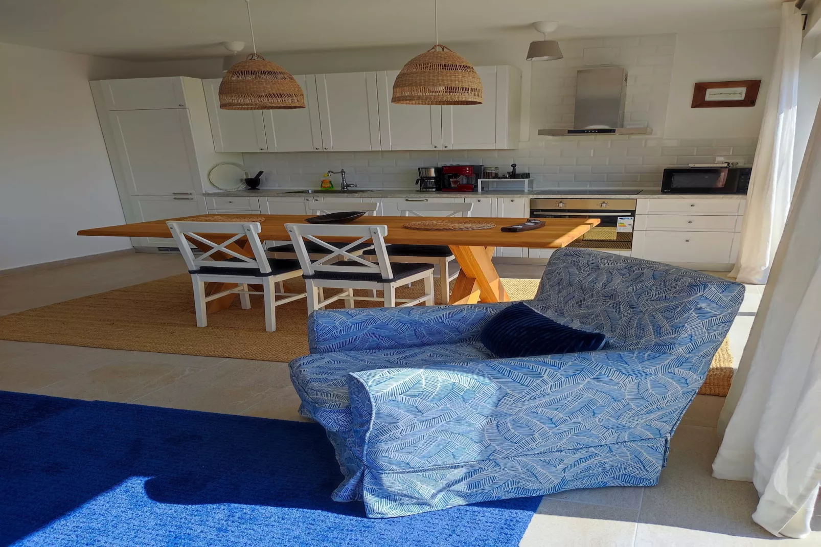 SALT Apartment - One Bedroom Apartment with Terrace and Sea View-Living room
