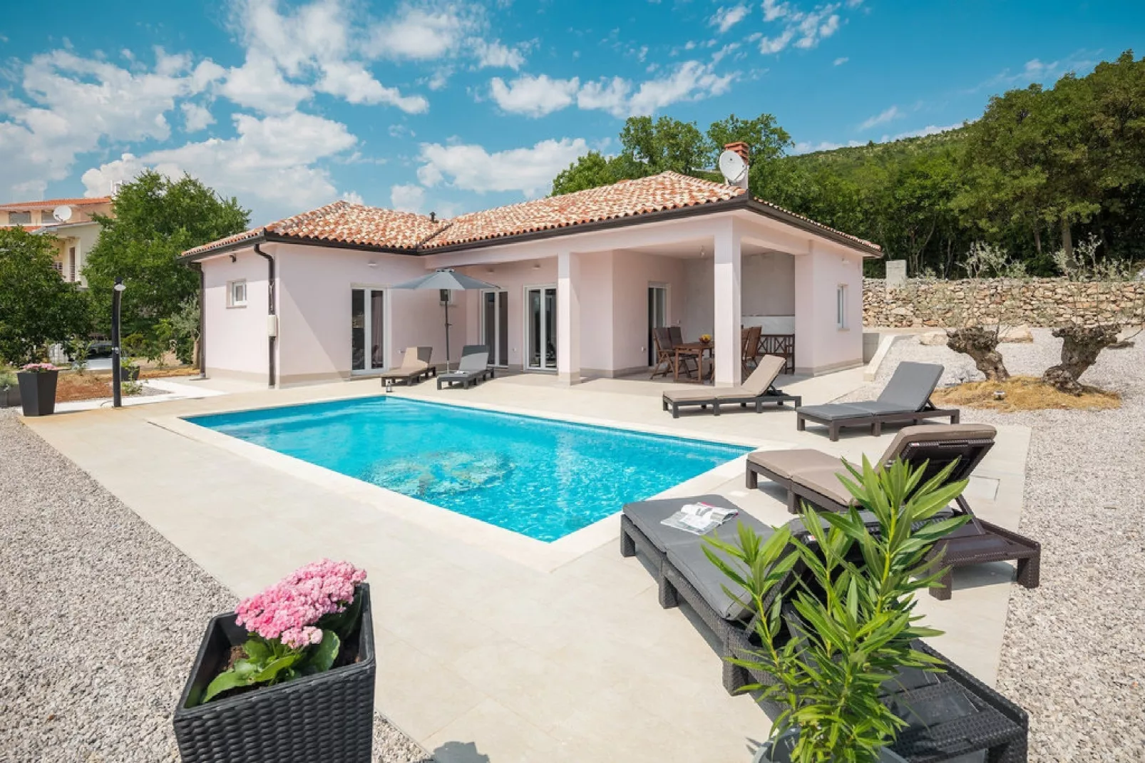 Villa Tomicich - Three Bedroom Villa with Swimming Pool-Outdoor