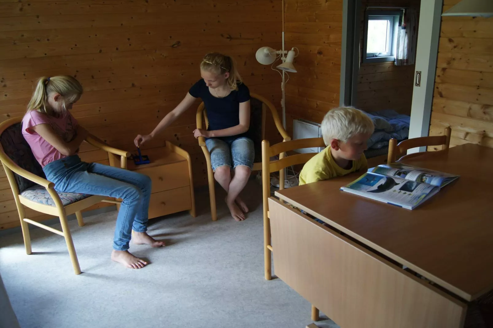 Cabin in camping resort in nature-Indoor