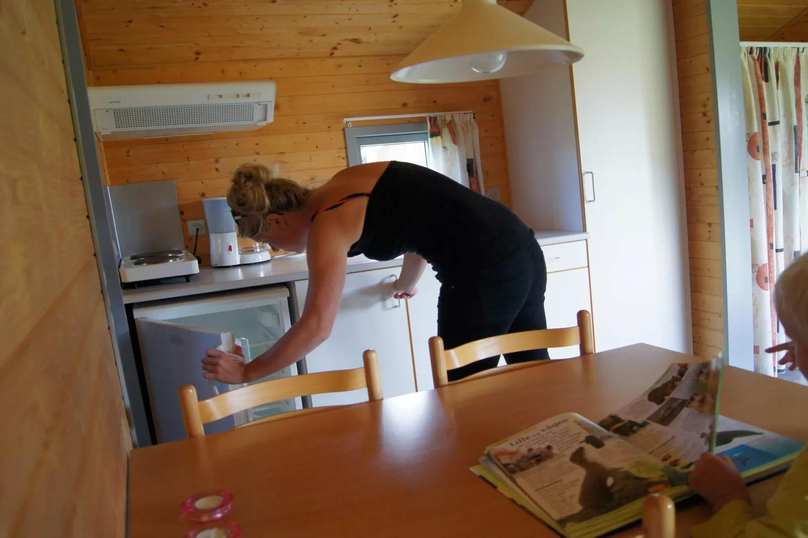 Cabin in camping resort in nature-Indoor