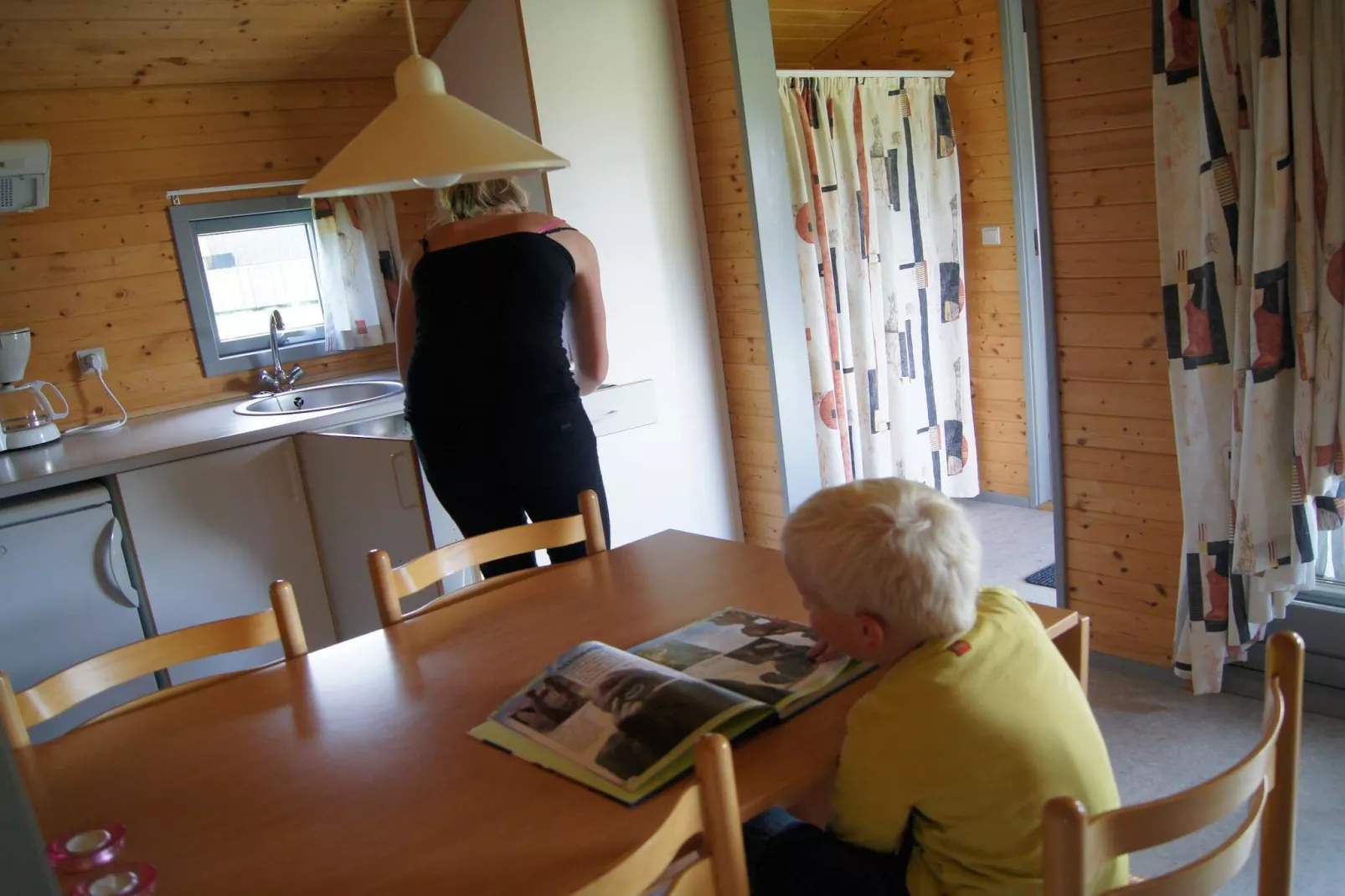 Cabin in camping resort in nature-Indoor