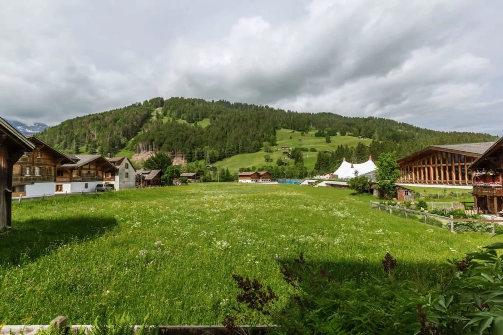 Gstaad Luxurious flat with terrace & stunning views-View summer