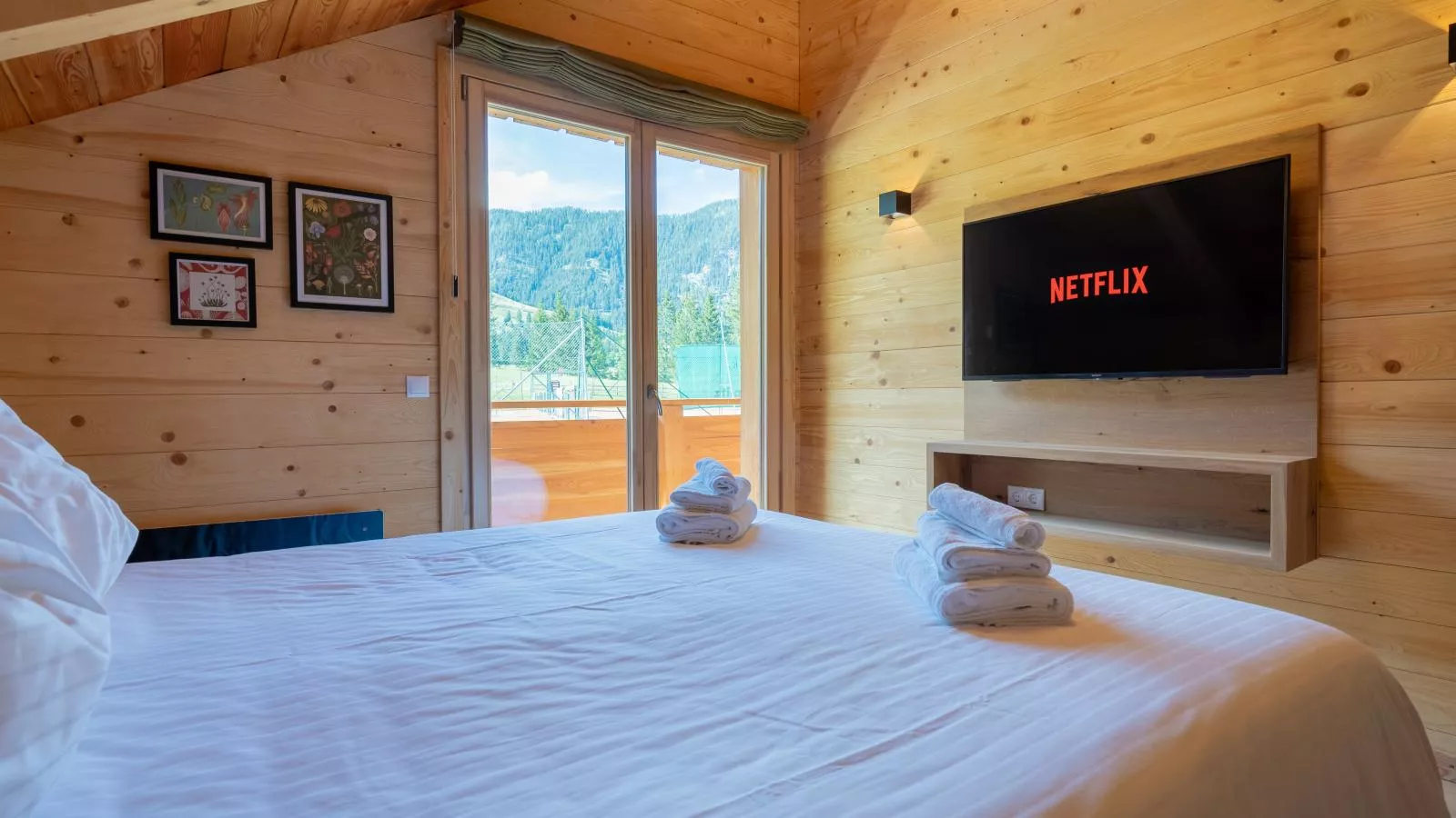 Holzchalet Tauplitz-Schlafzimmer