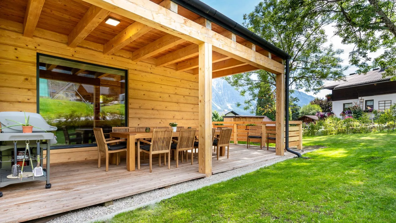 Holzchalet Tauplitz-Terrassenbalkon