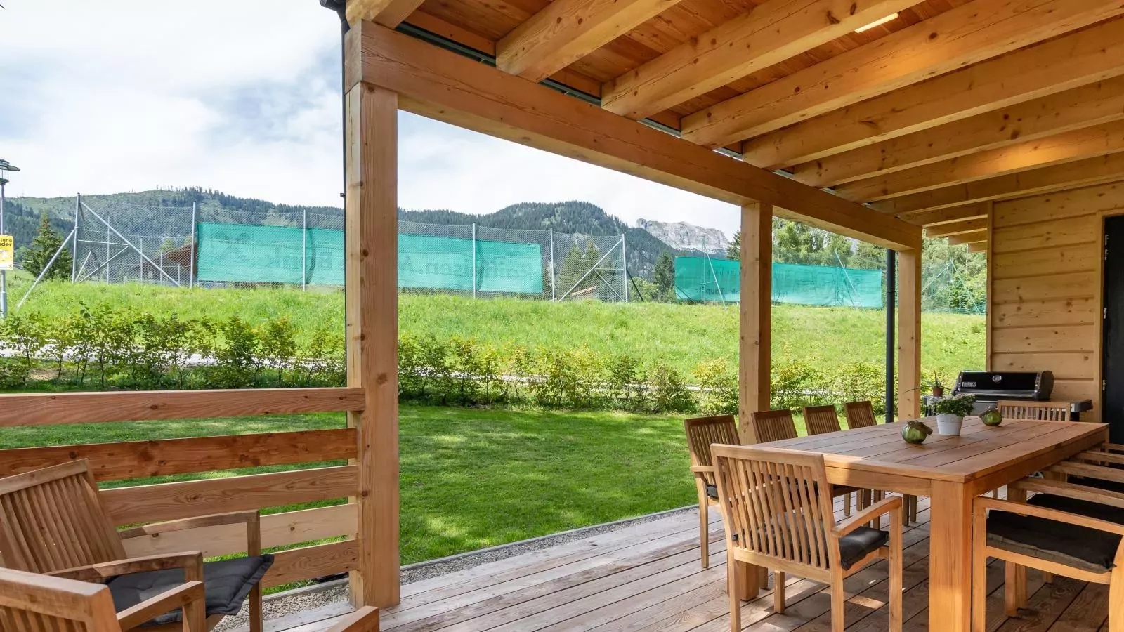 Holzchalet Tauplitz-Terrassenbalkon