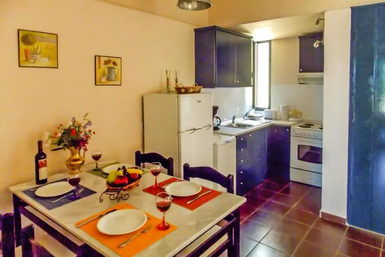 Apartments Manto, Barbati-2-bedroom-apartment, upper floor-Küche