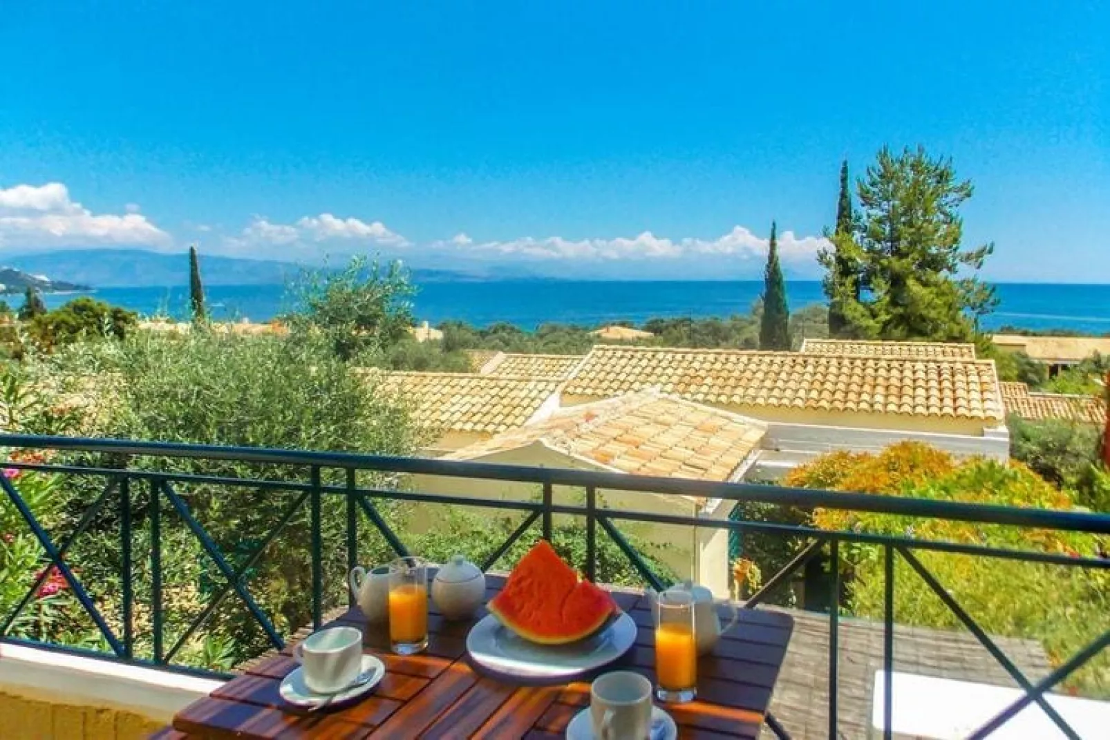 Apartments Manto, Barbati-Studio, ground floor-View summer