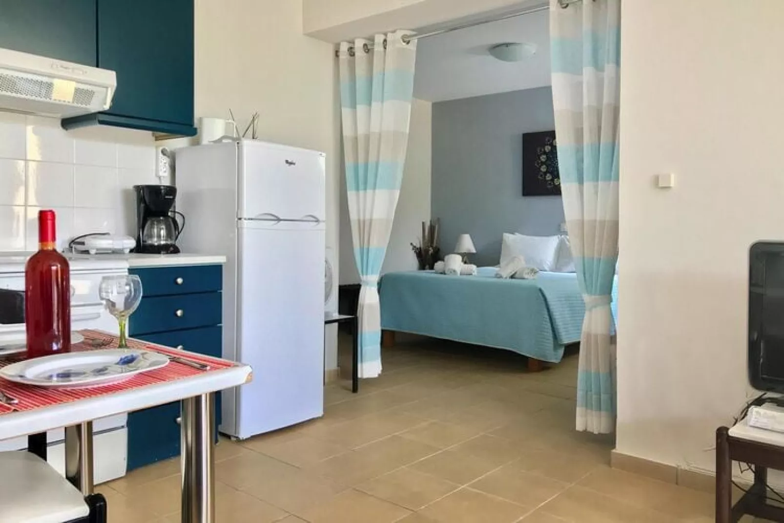 Apartments Manto, Barbati-Studio, ground floor-Bedroom