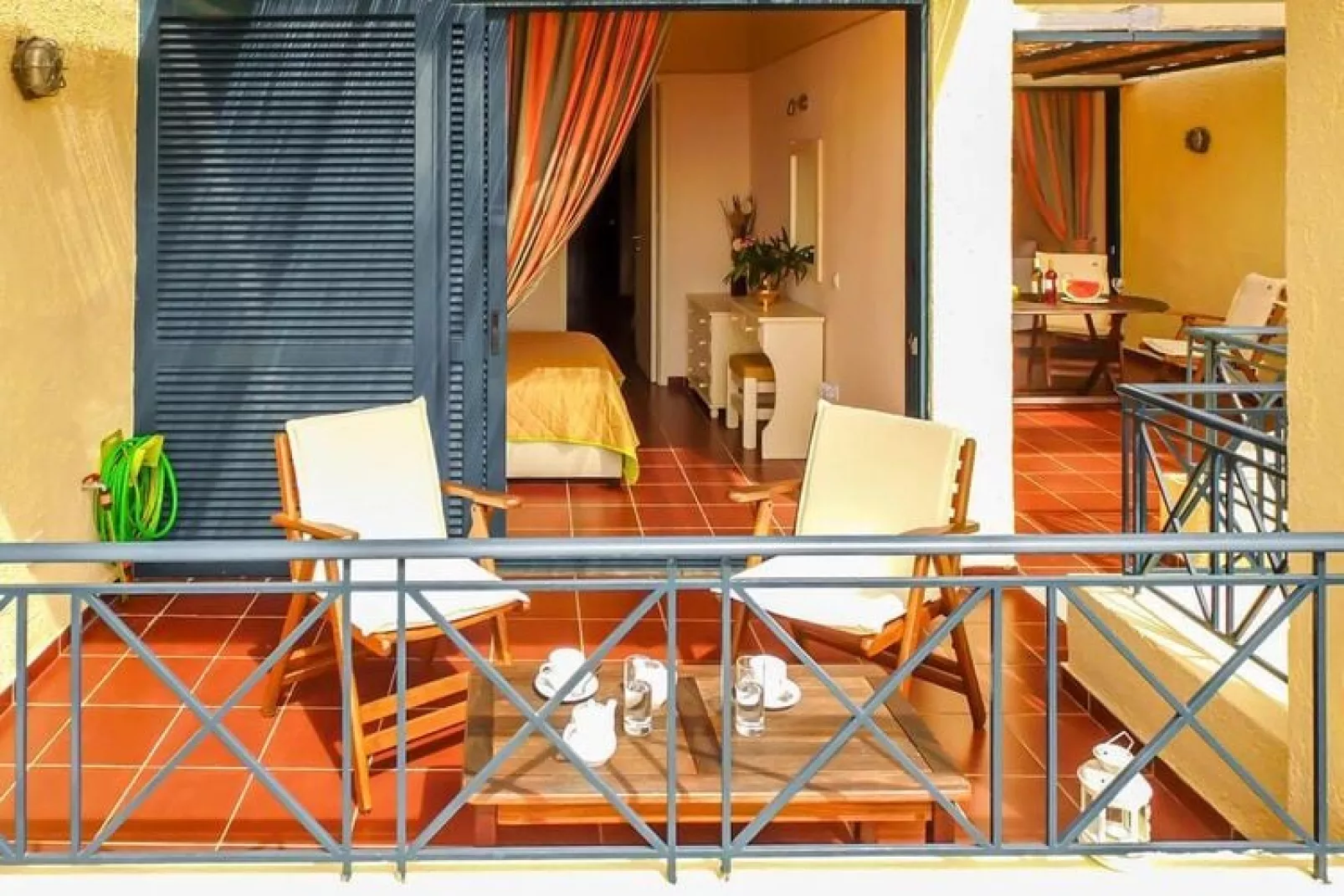 Apartments Manto, Barbati-Studio, ground floor-Terrace balcony
