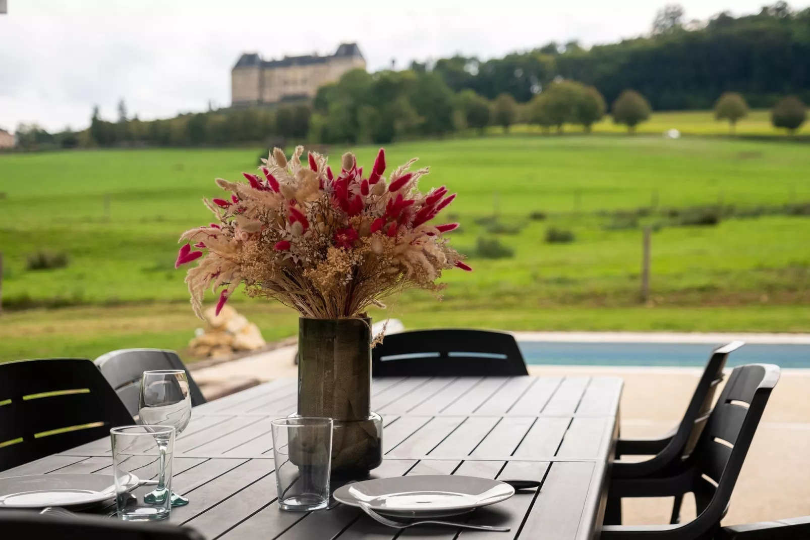 Maison typique vue sur le château d'Hautefort 8 pax-Atmosphere