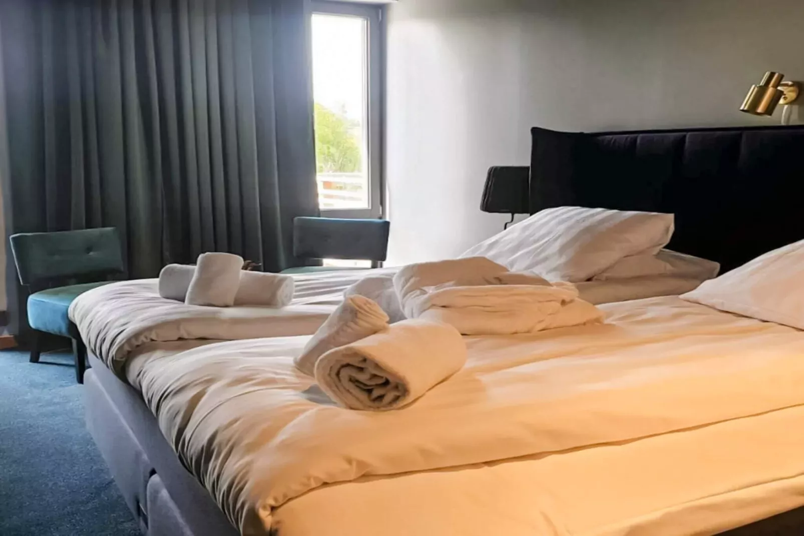 Lebhaftes Ferienhaus mit Gratis-Frühstück-Innen