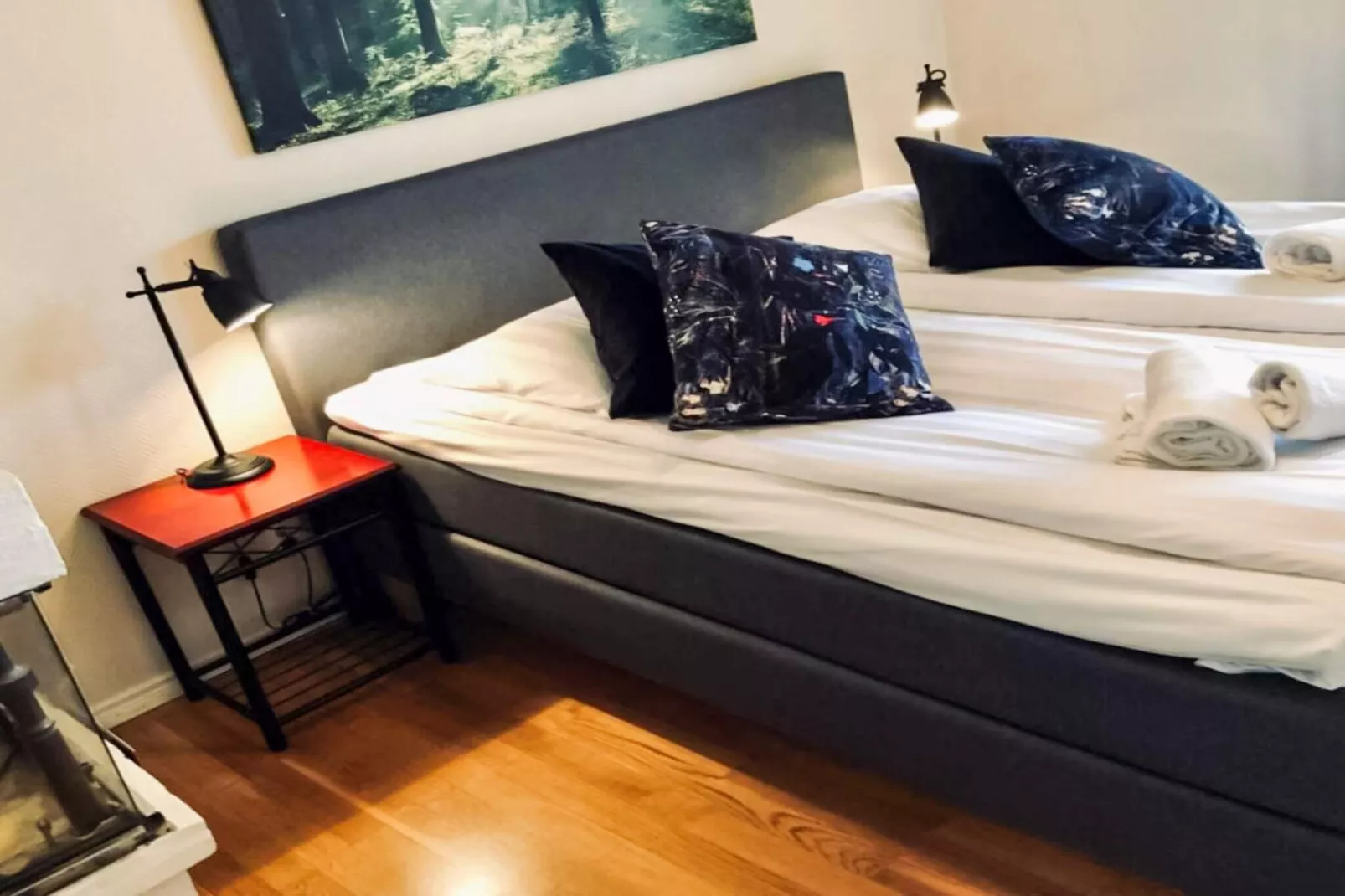 Lebhaftes Ferienhaus mit Gratis-Frühstück-Innen