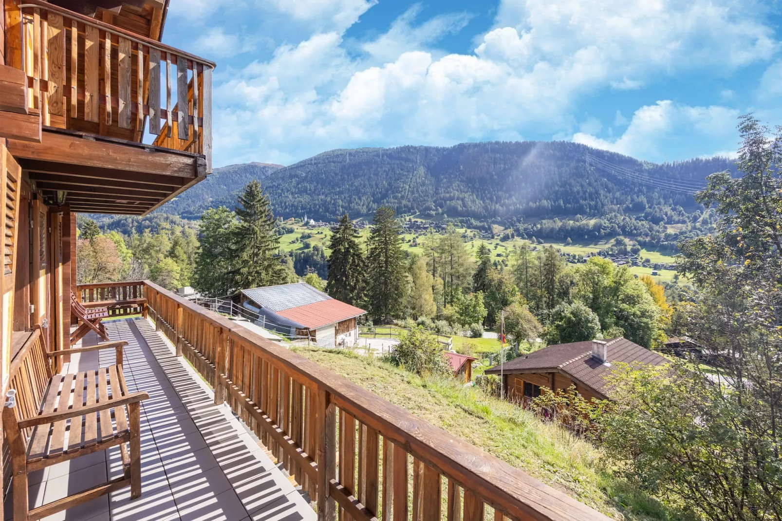 Chalet Verrel - beneden-Aussicht Sommer
