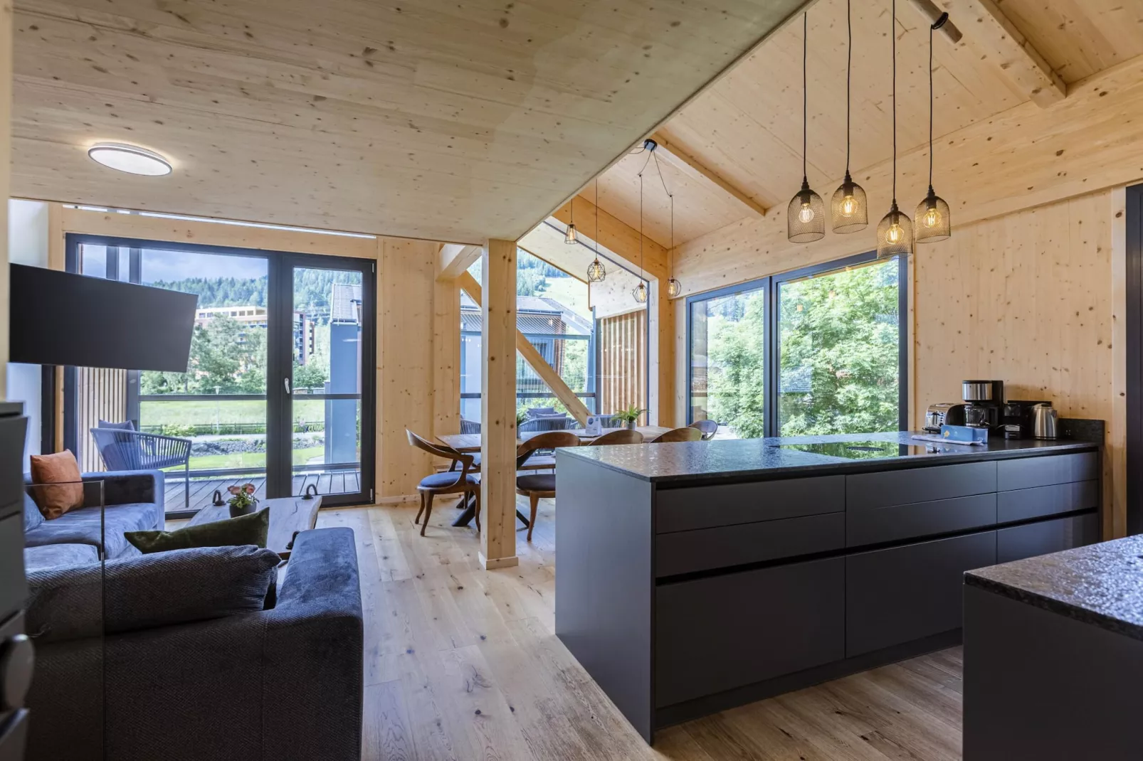 Kreischberg Pool Villen 1b-Living room