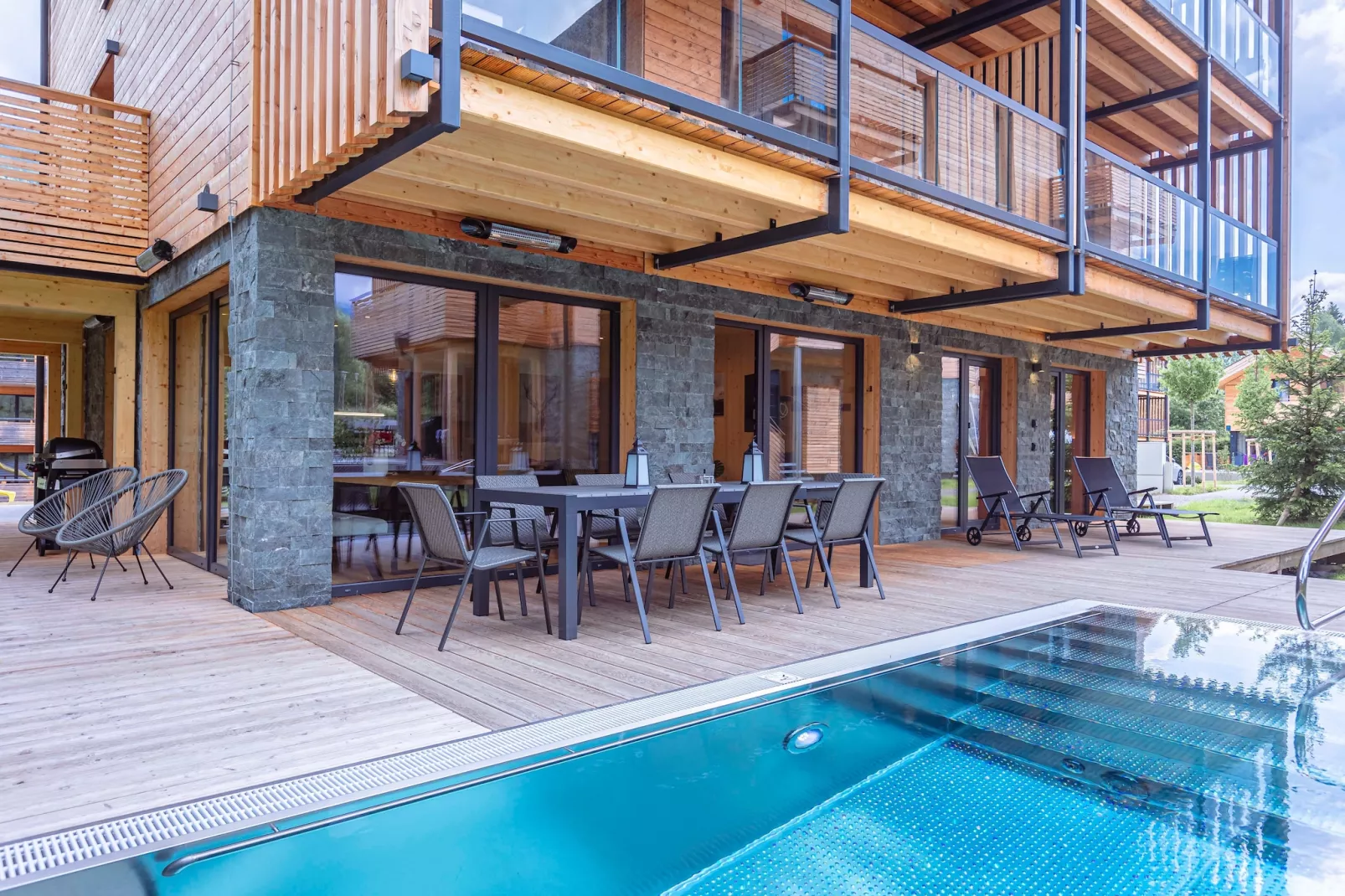 Kreischberg Pool Villen 2a-Exterior summer