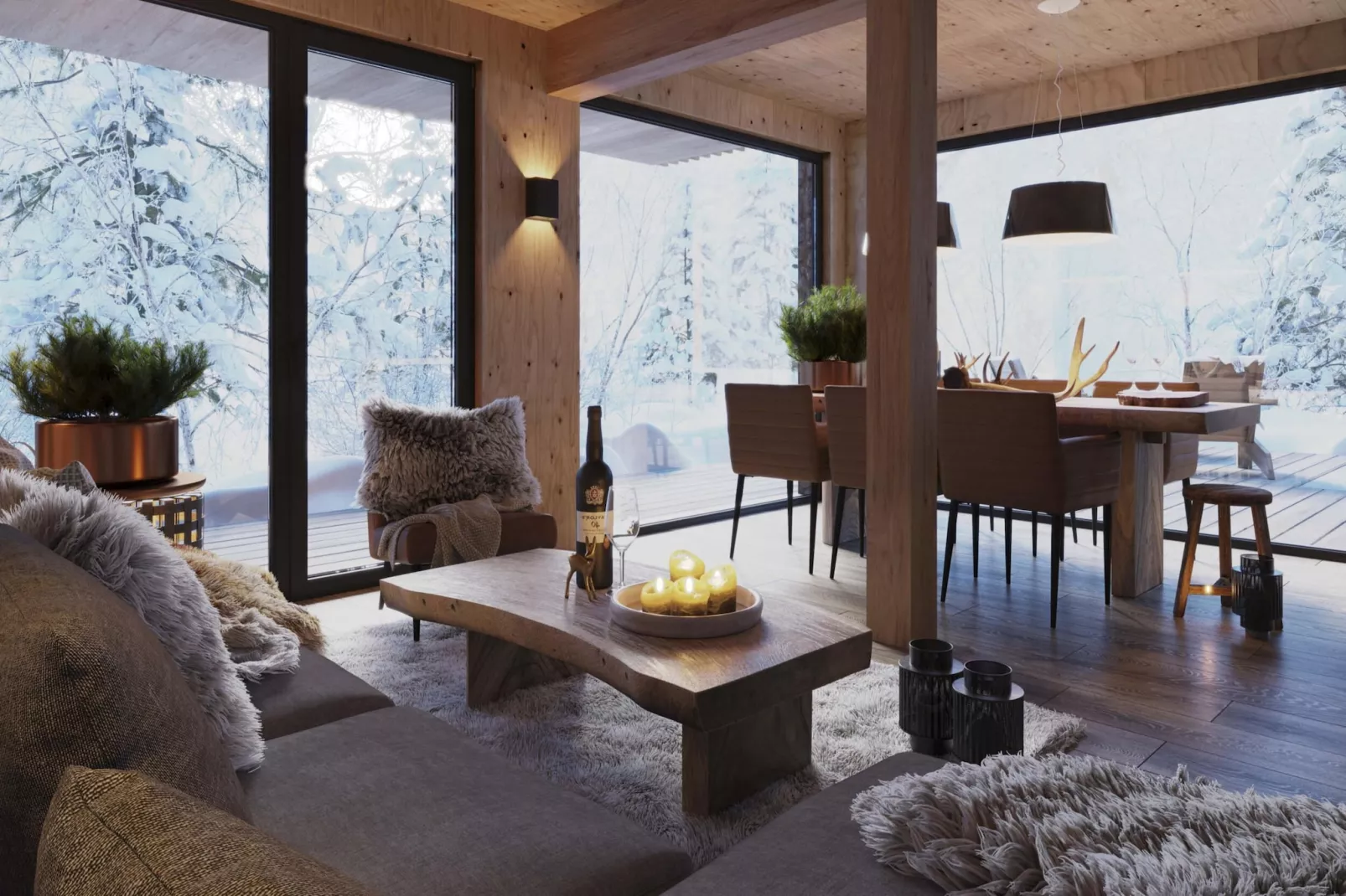 Kreischberg Pool Villen 4a-Living room