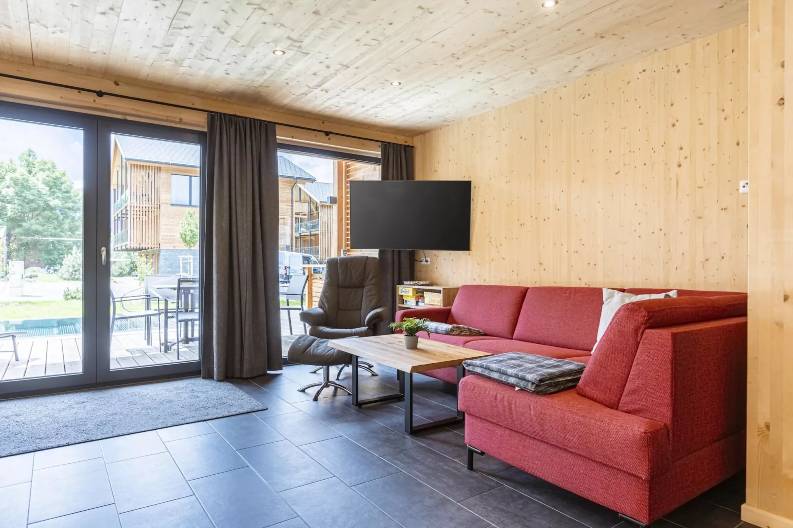 Kreischberg Pool Villen 6b-Living room