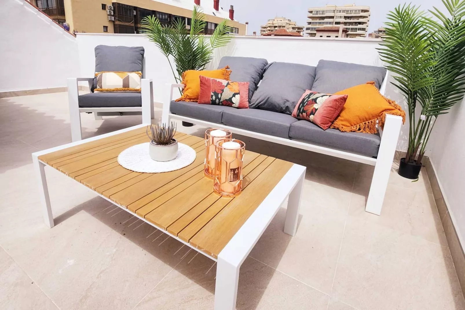 Atico Novamar con vistas al Mar-Terrace balcony