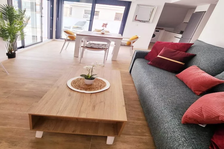 Atico Novamar con vistas al Mar-Living room