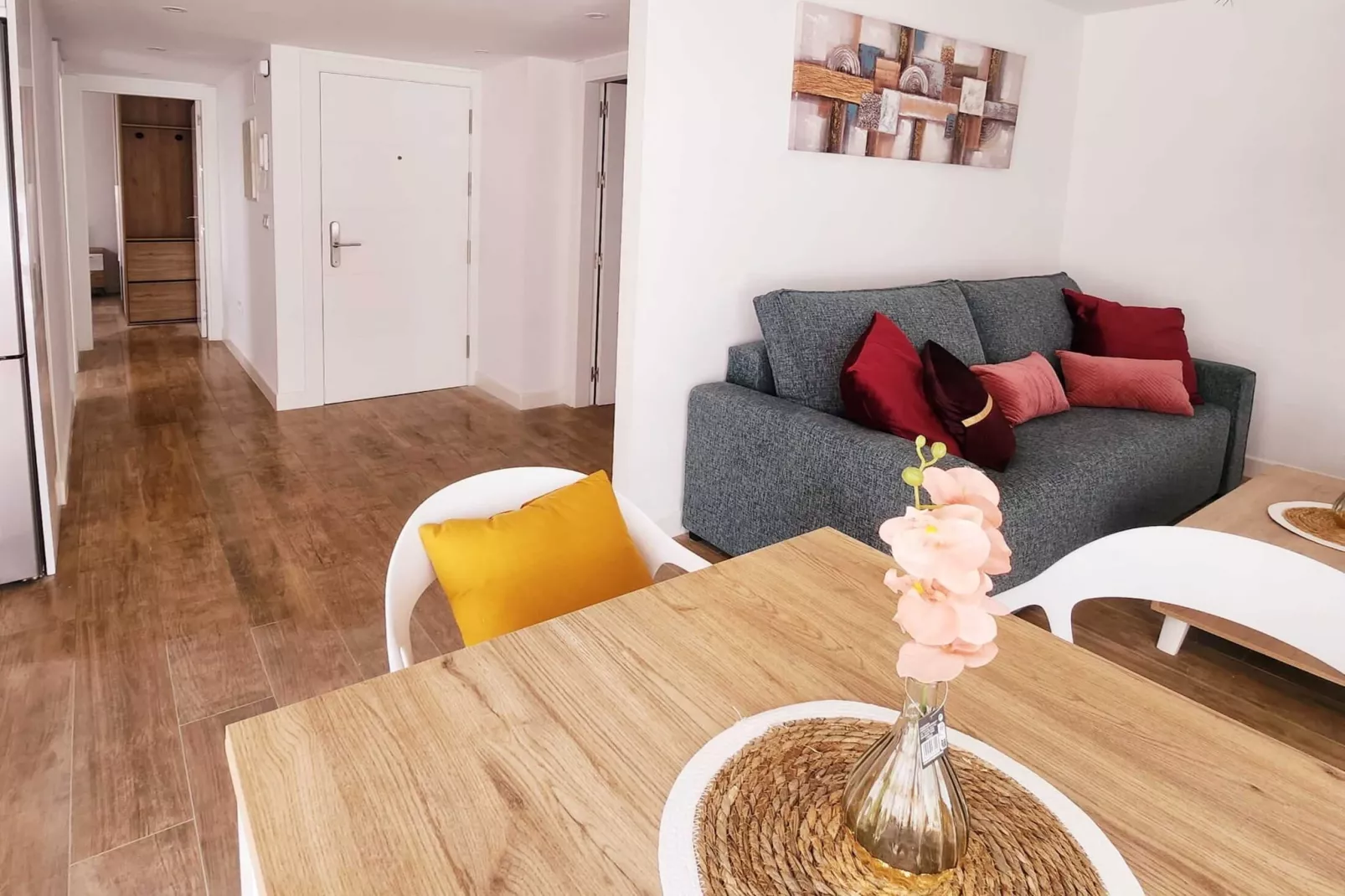 Atico Novamar con vistas al Mar-Living room