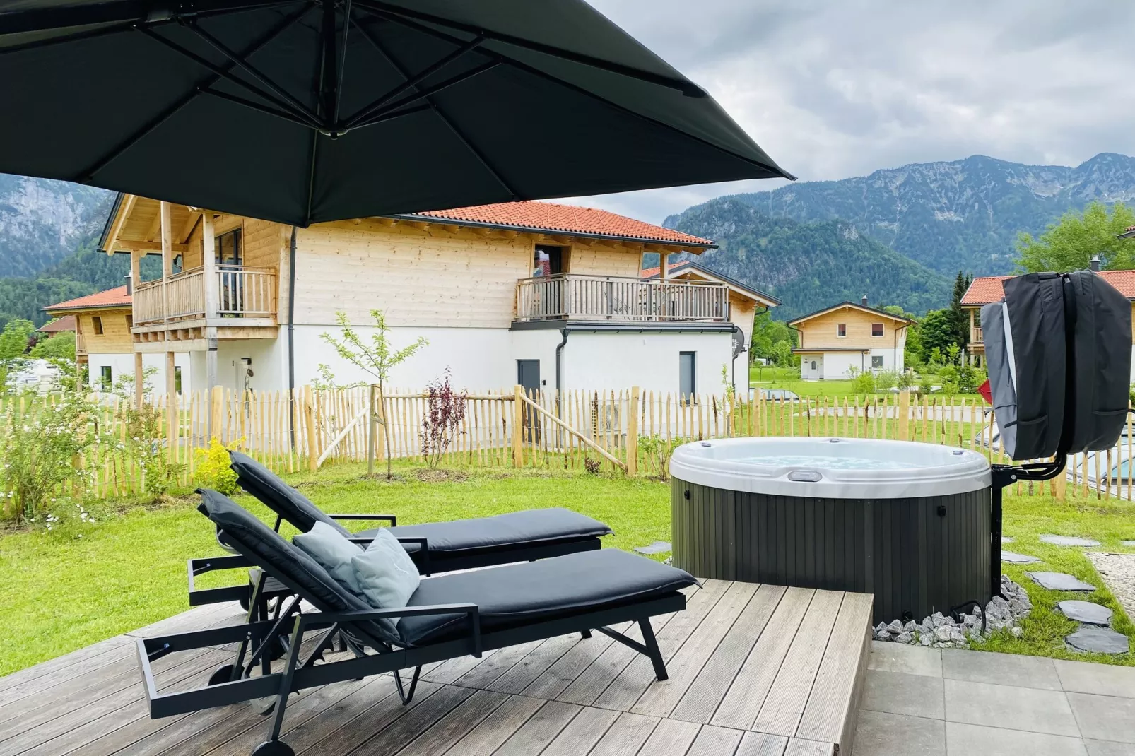 Chalet Charivari Inzell-Terrace balcony
