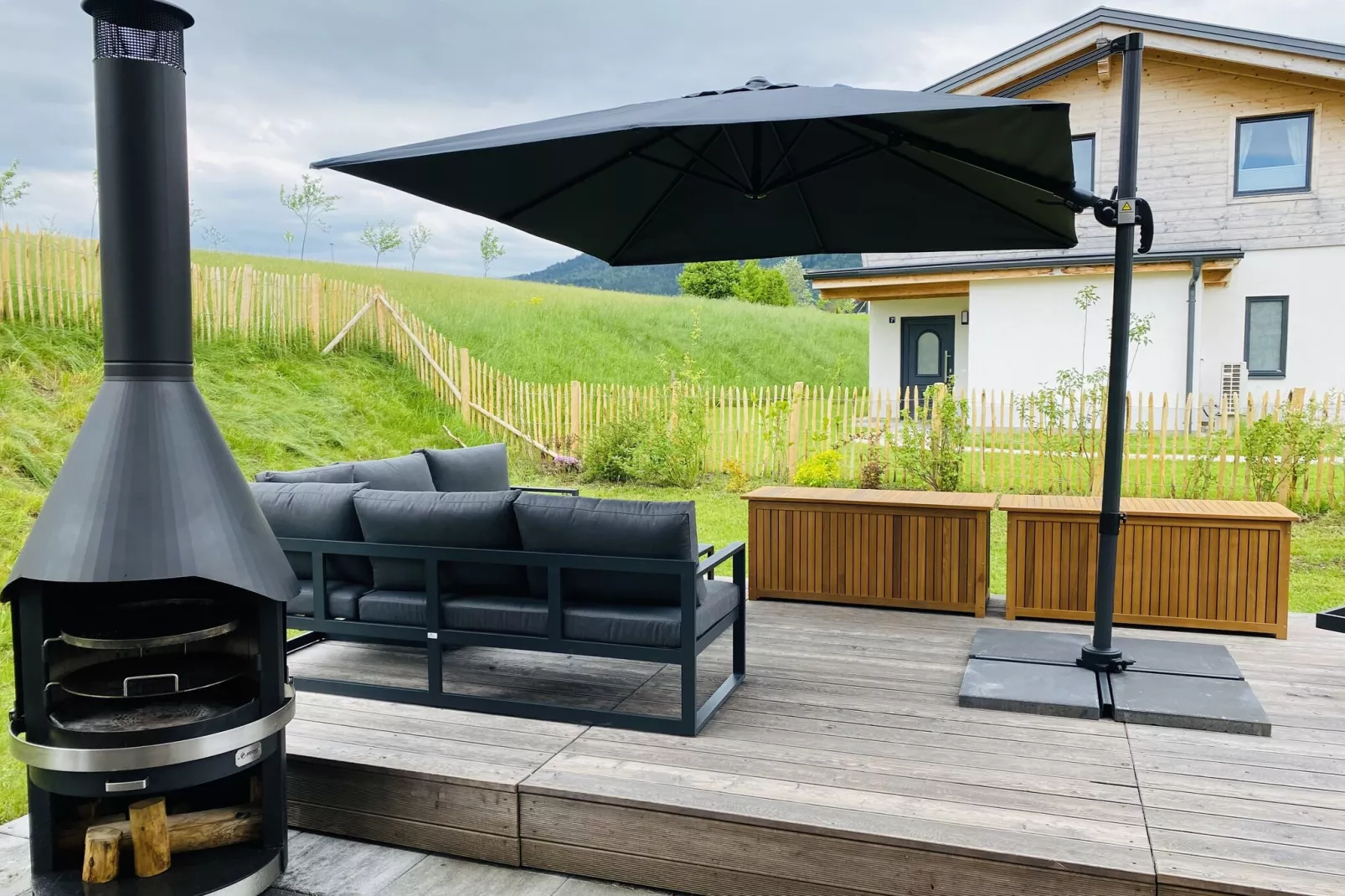 Chalet Charivari Inzell-Terrace balcony