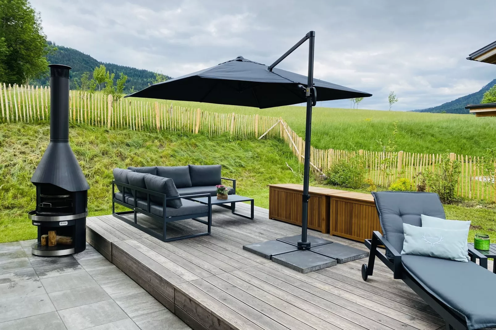 Chalet Charivari Inzell-Terrace balcony