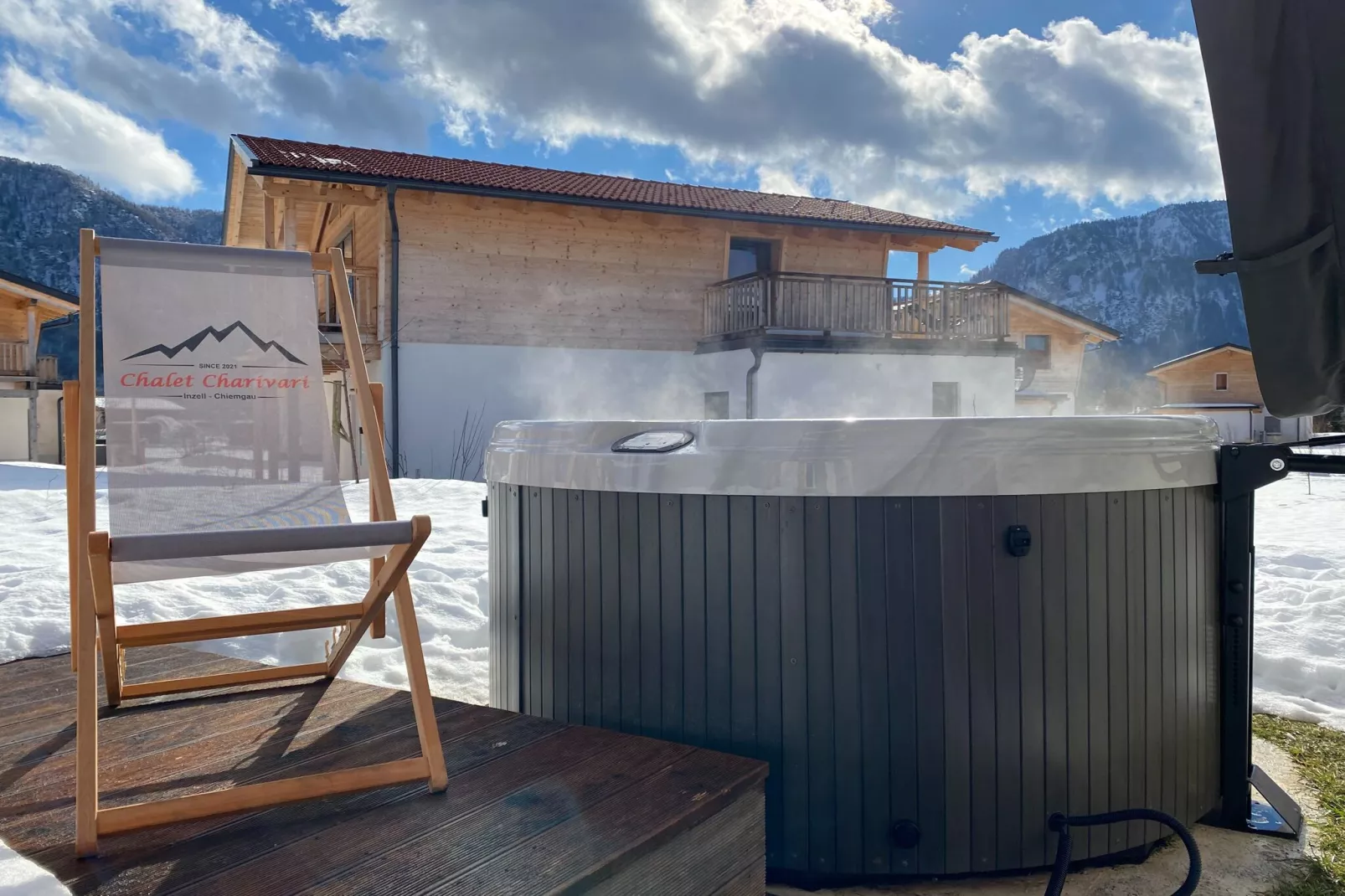 Chalet Charivari Inzell-Terrace balcony