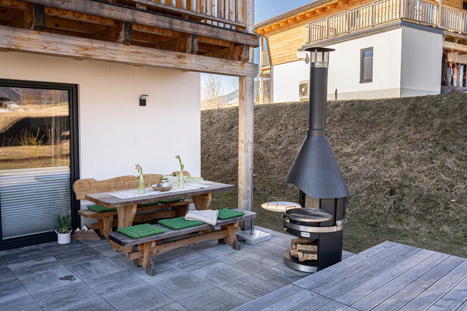 Chalet Charivari Inzell-Terrace balcony