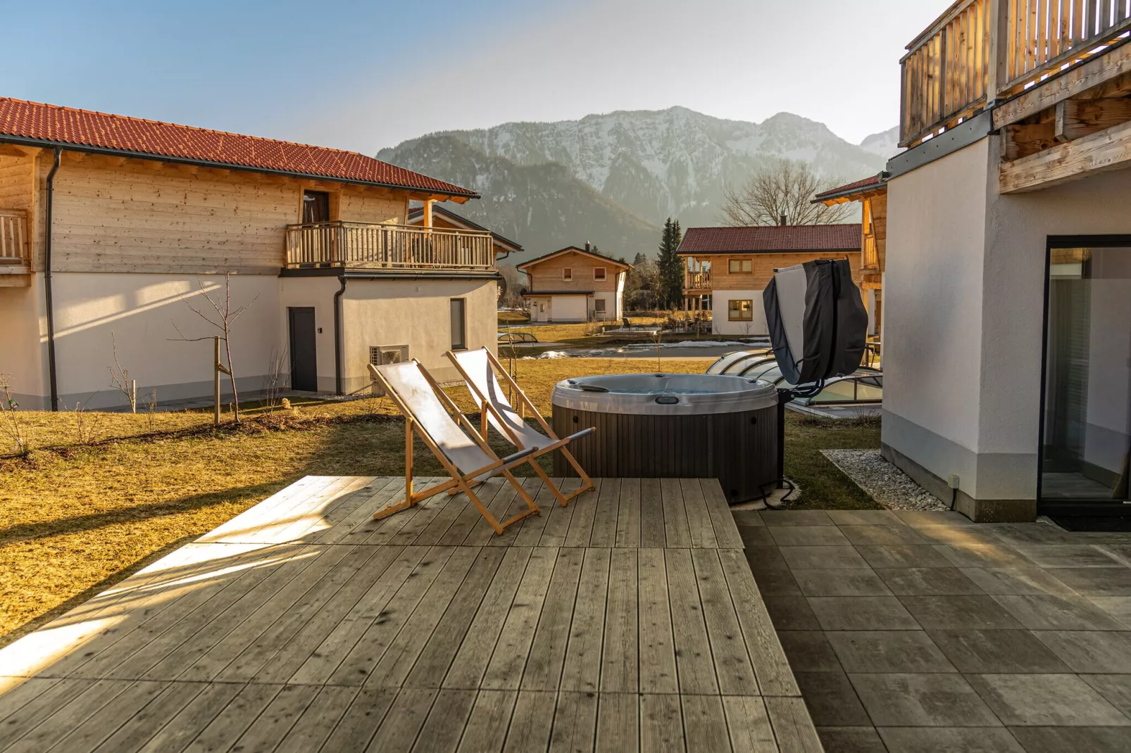 Chalet Charivari Inzell-Terrace balcony