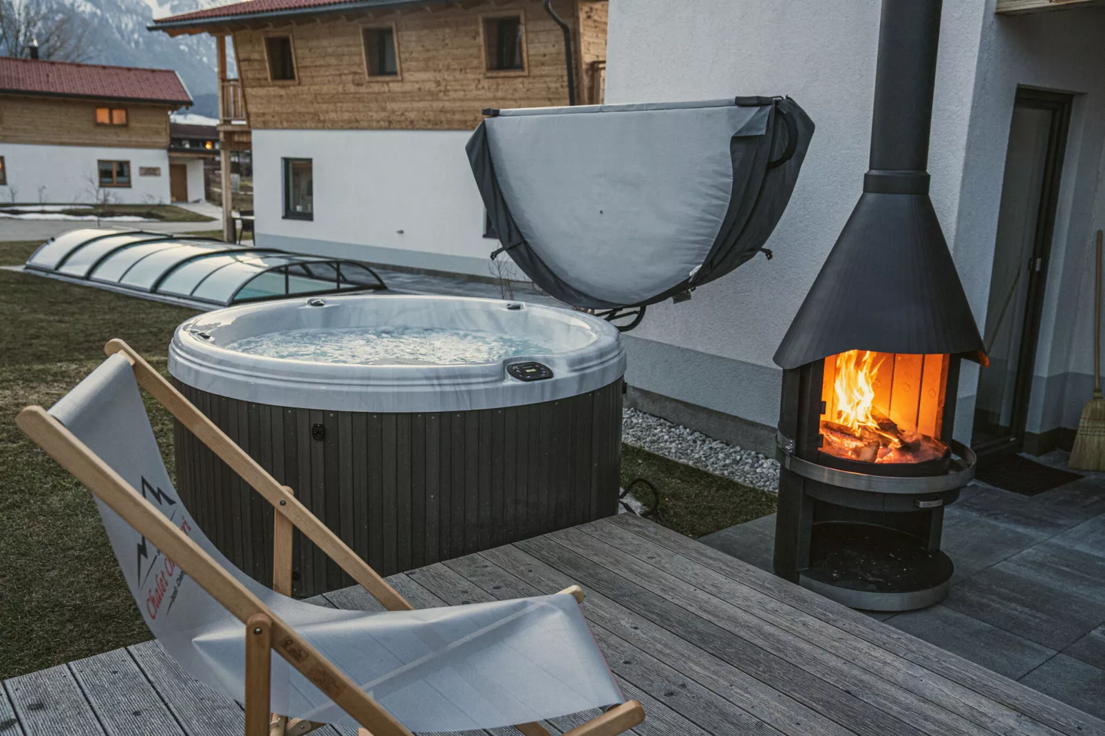 Chalet Charivari Inzell-Terrace balcony