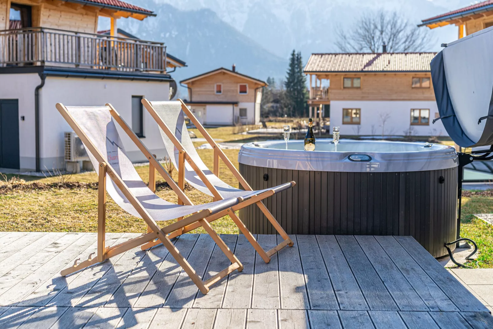 Chalet Charivari Inzell-Terrace balcony