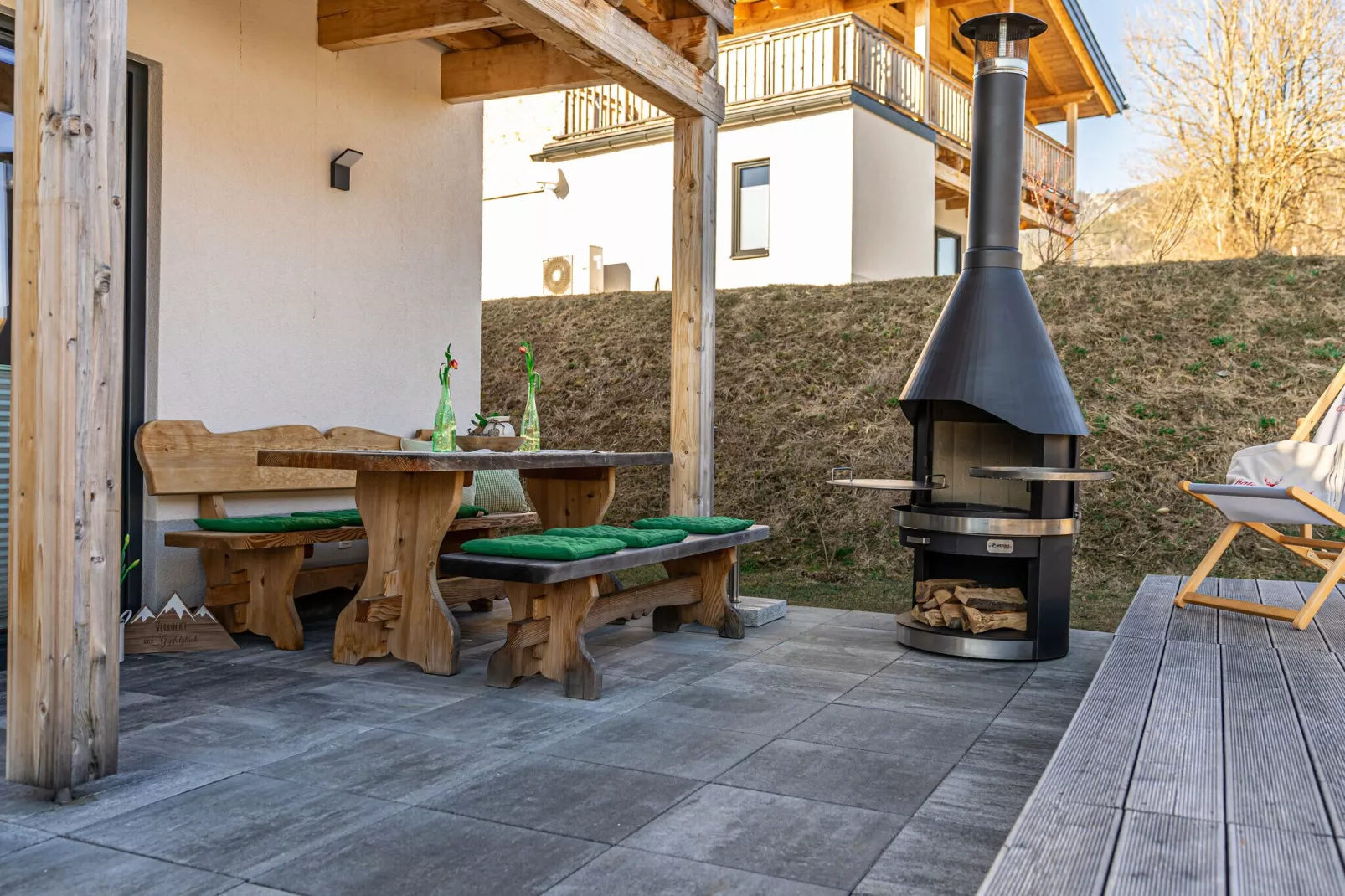 Chalet Charivari Inzell-Terrace balcony