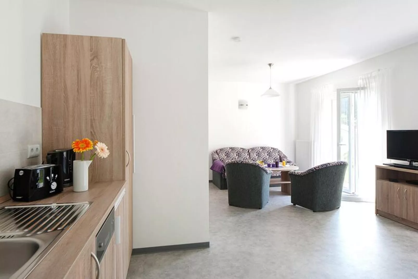 Bungalow am Storkower See-Salon