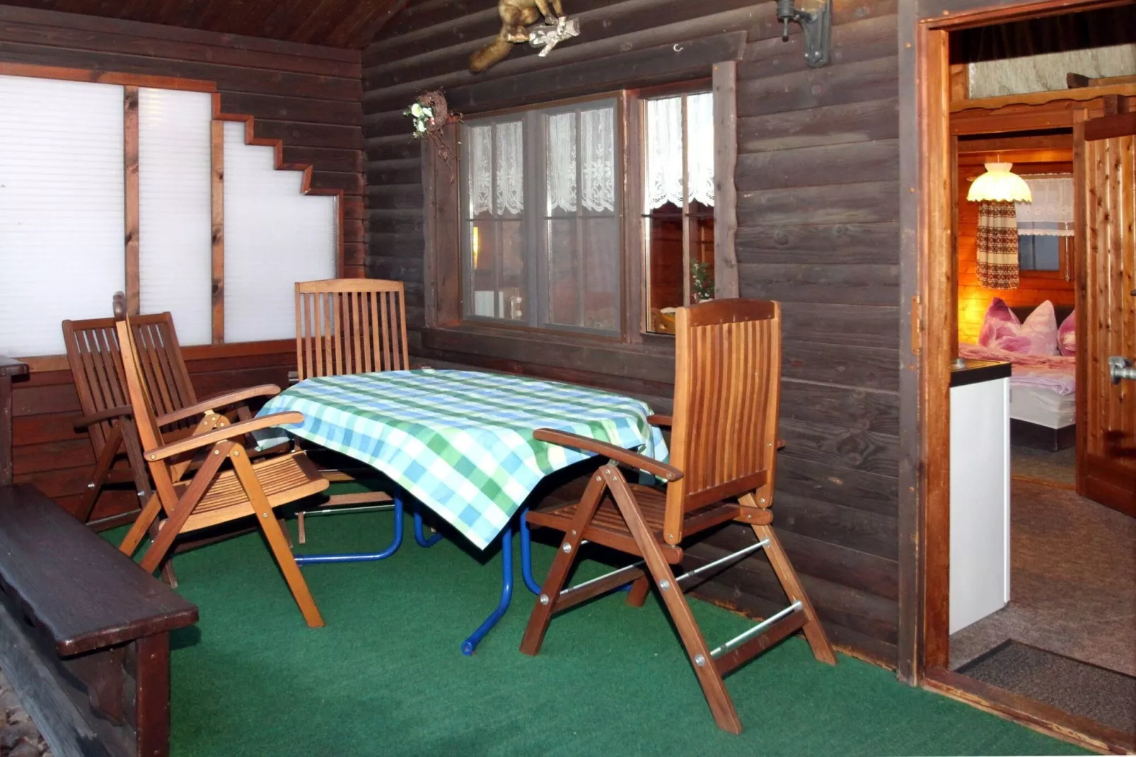 Blockhaus 30 qm-Balcon-terrasse