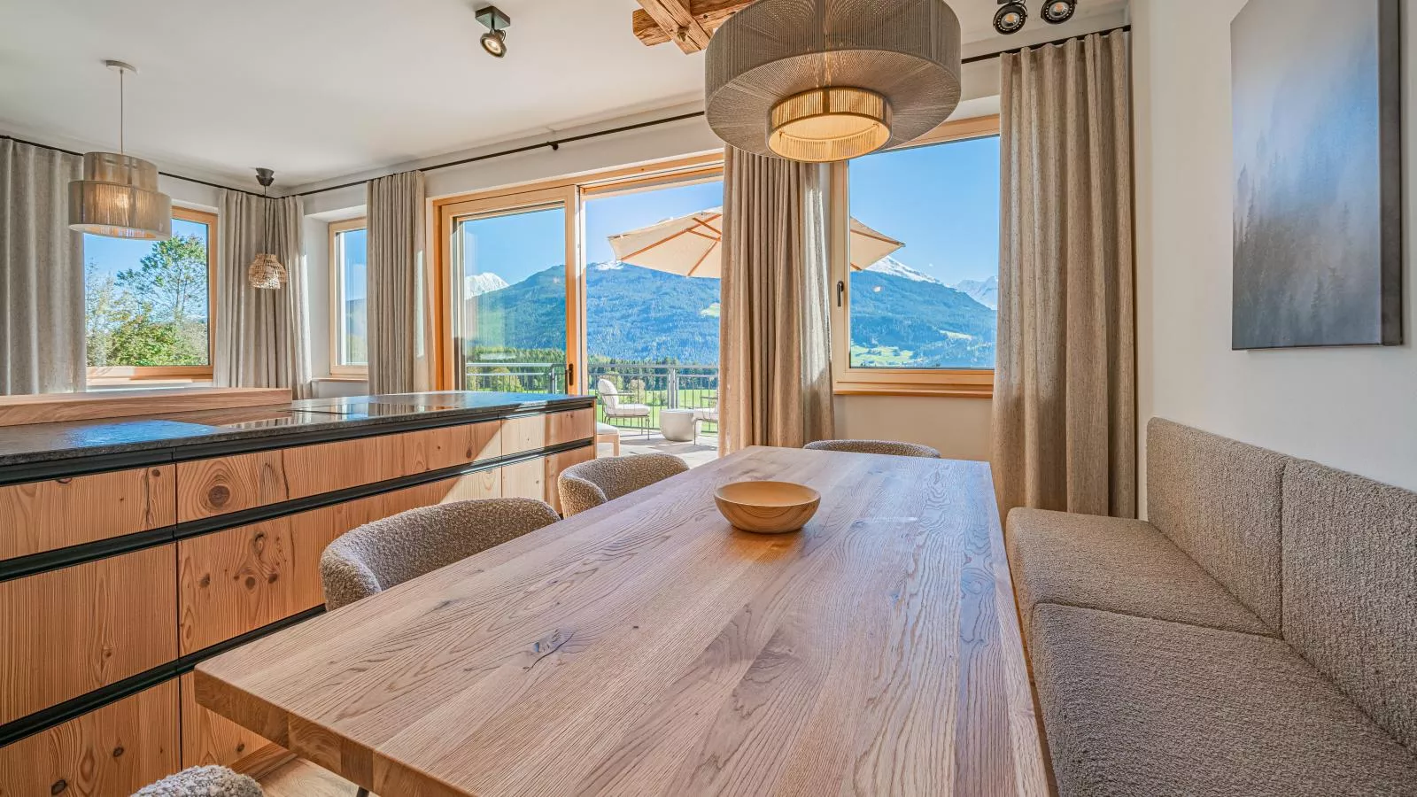 Premium Apartment Sunnseit-Esszimmer