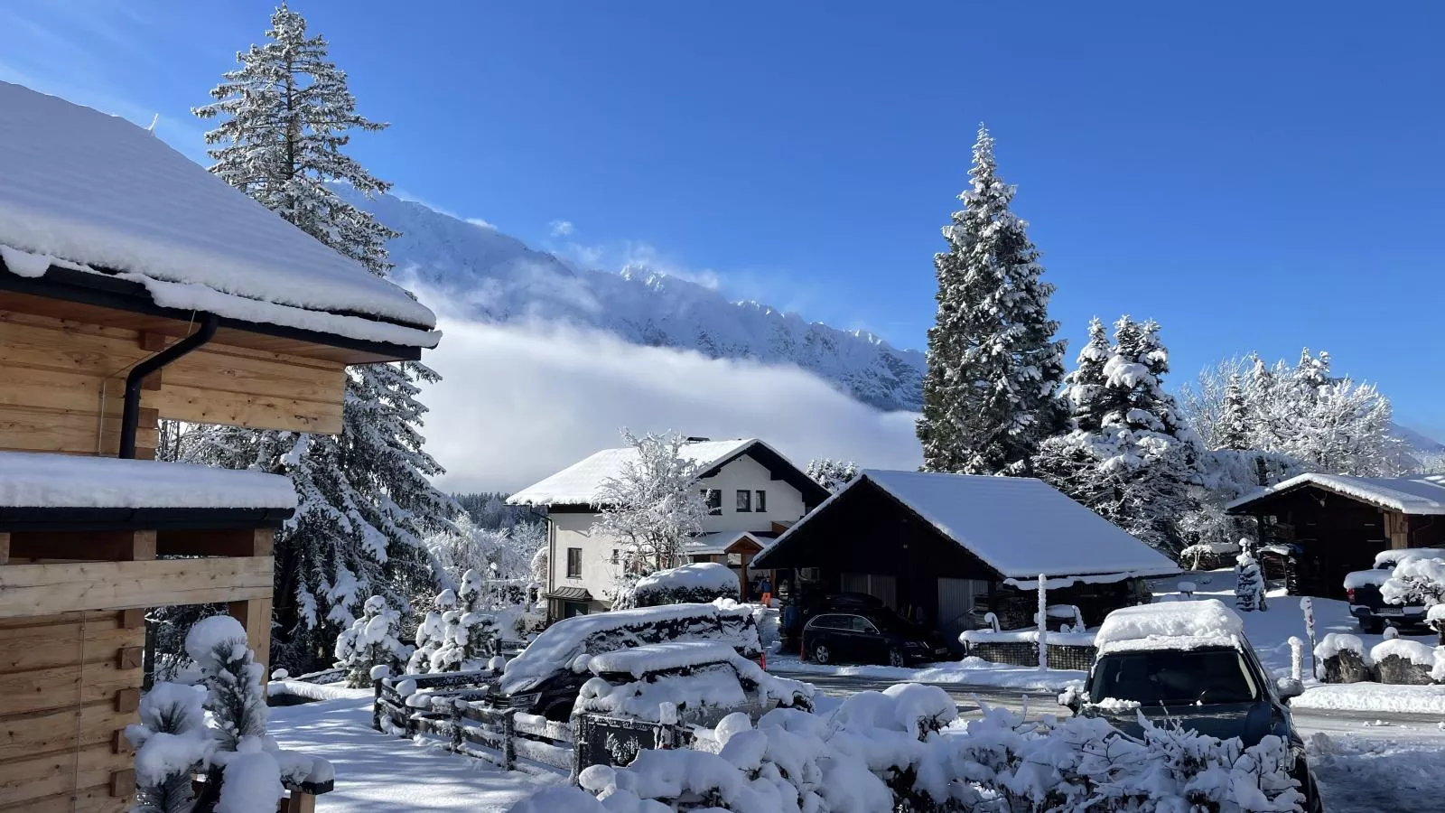Holzchalet Tauplitz-Gebiet Winter 1 km