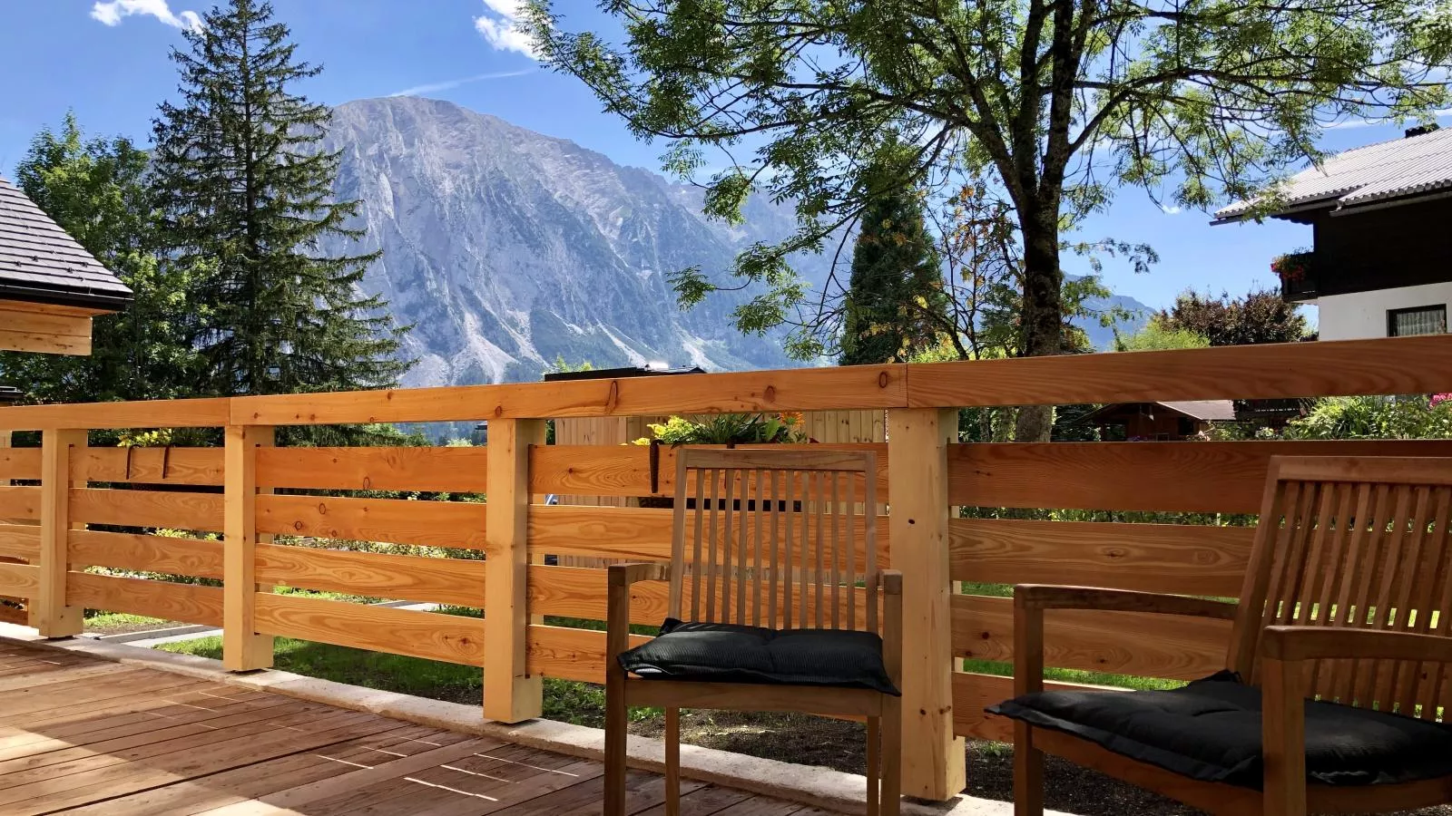 Holzchalet Tauplitz-Terrassenbalkon