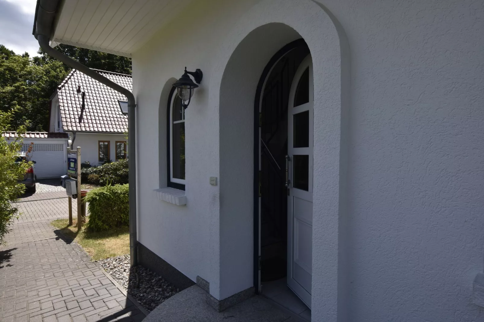 Bernstein mit Balkon am Sandstrand-Reception hall