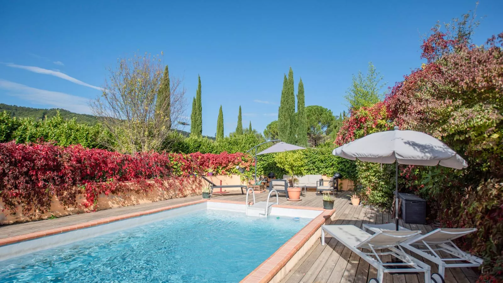 La petite maison de la ferme rose-Piscine