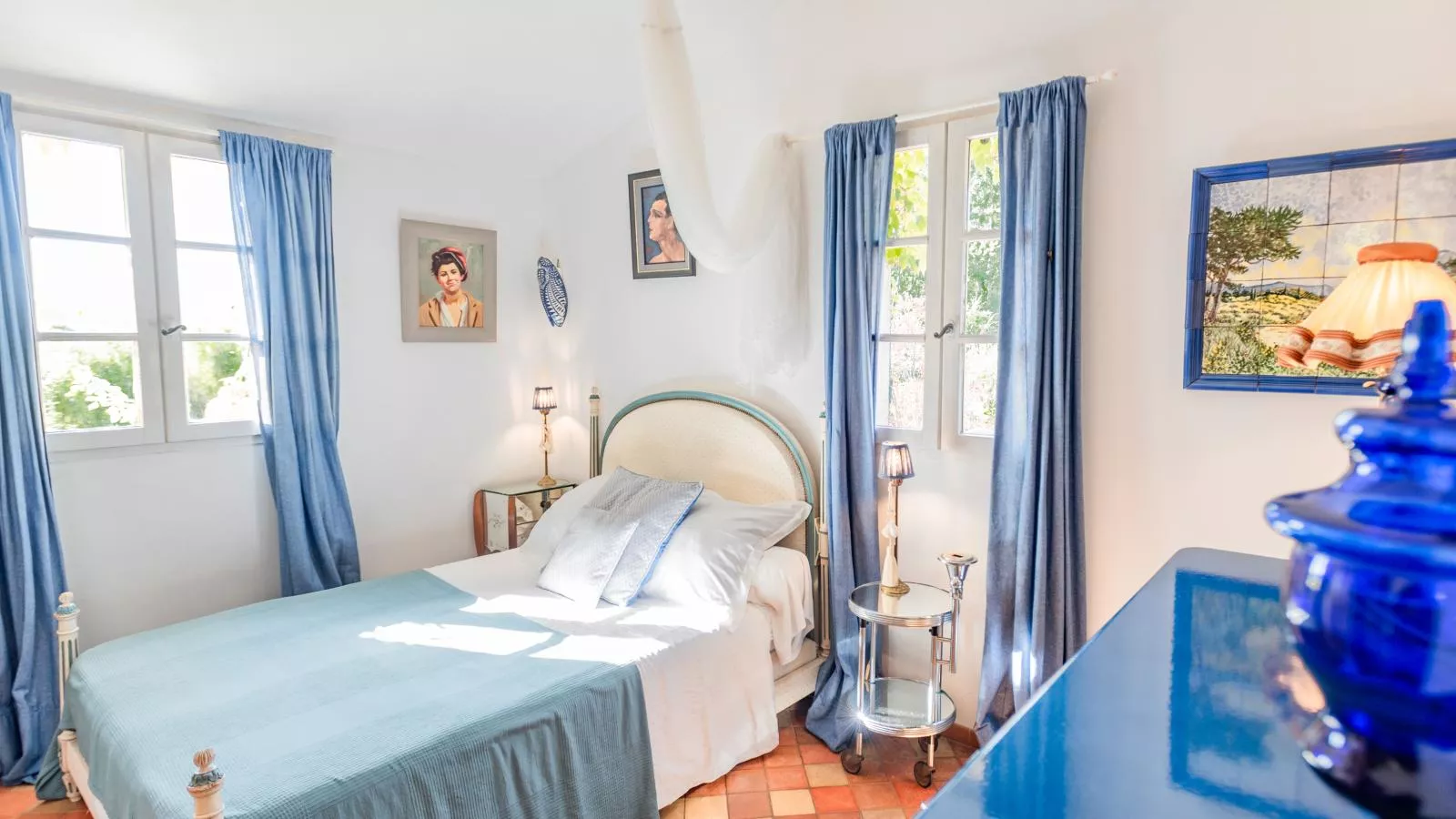 La petite maison de la ferme rose-Chambre