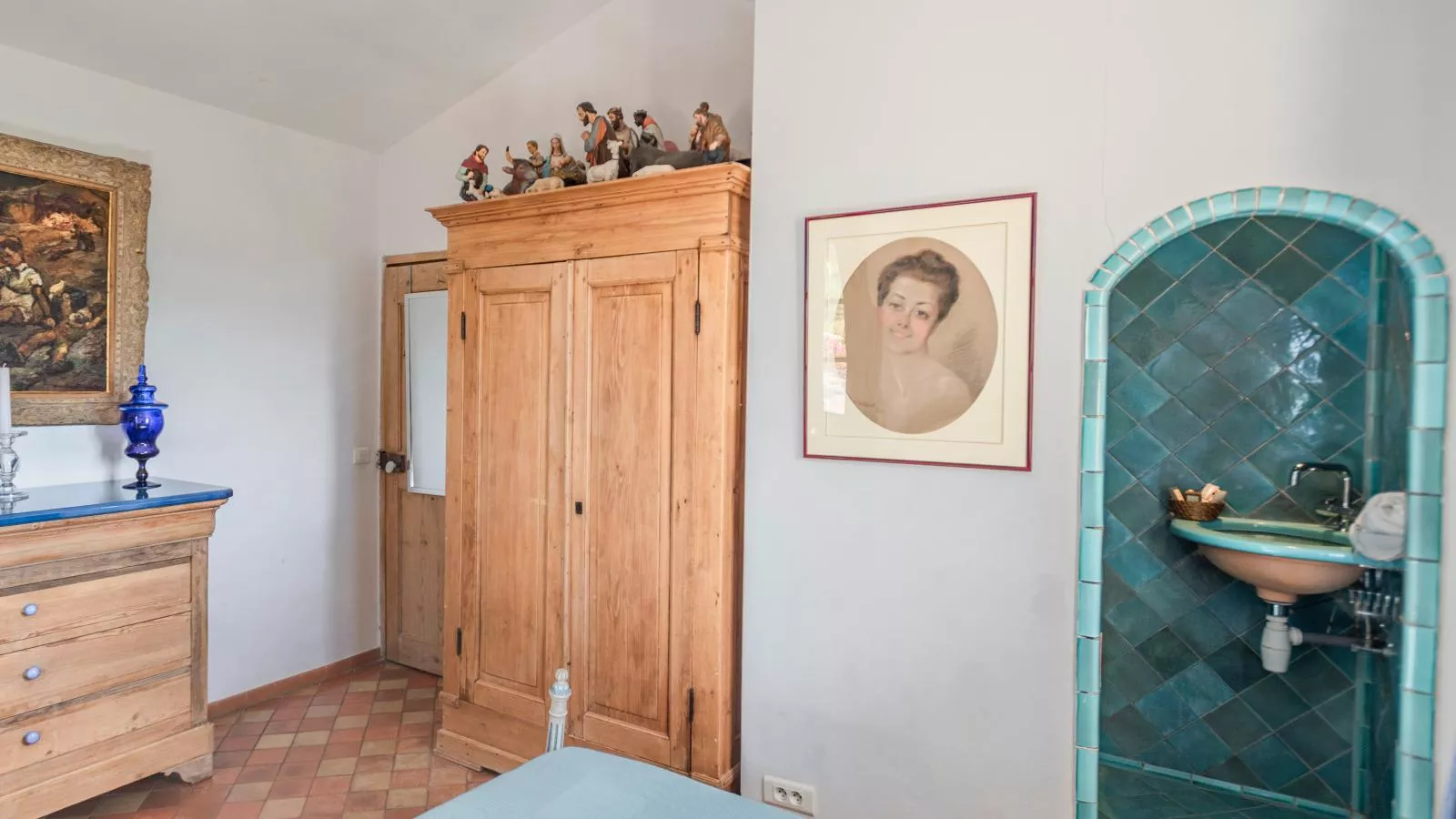 La petite maison de la ferme rose-Chambre