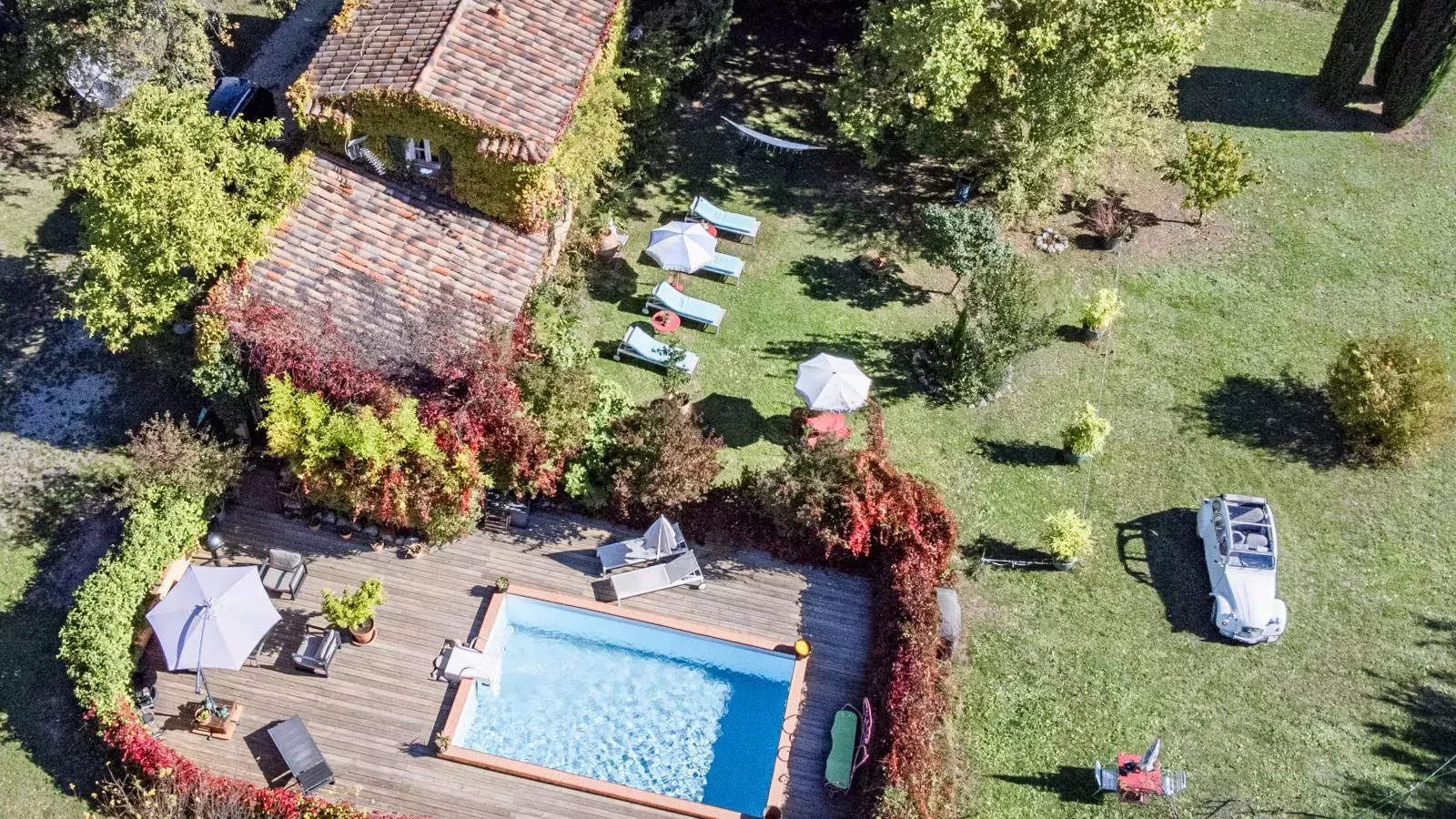 La petite maison de la ferme rose-Extérieur été