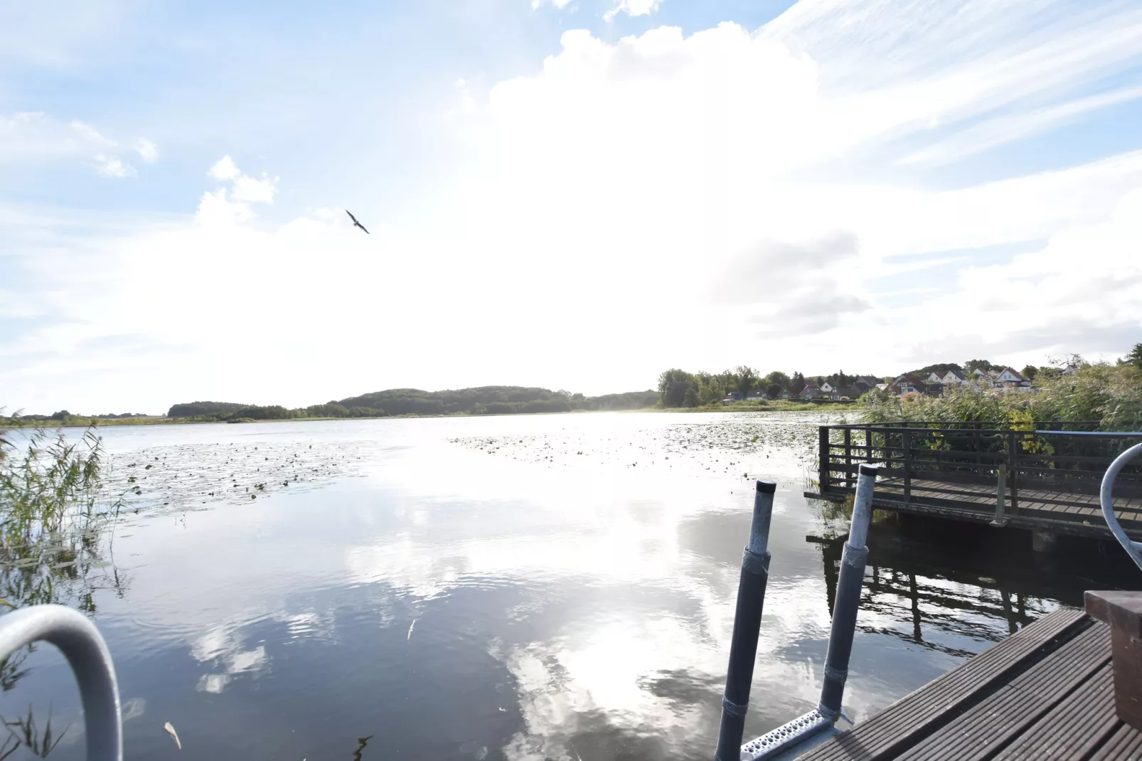 Das Haus Am See mit Kamin und eigenem Boot-Aussicht Sommer
